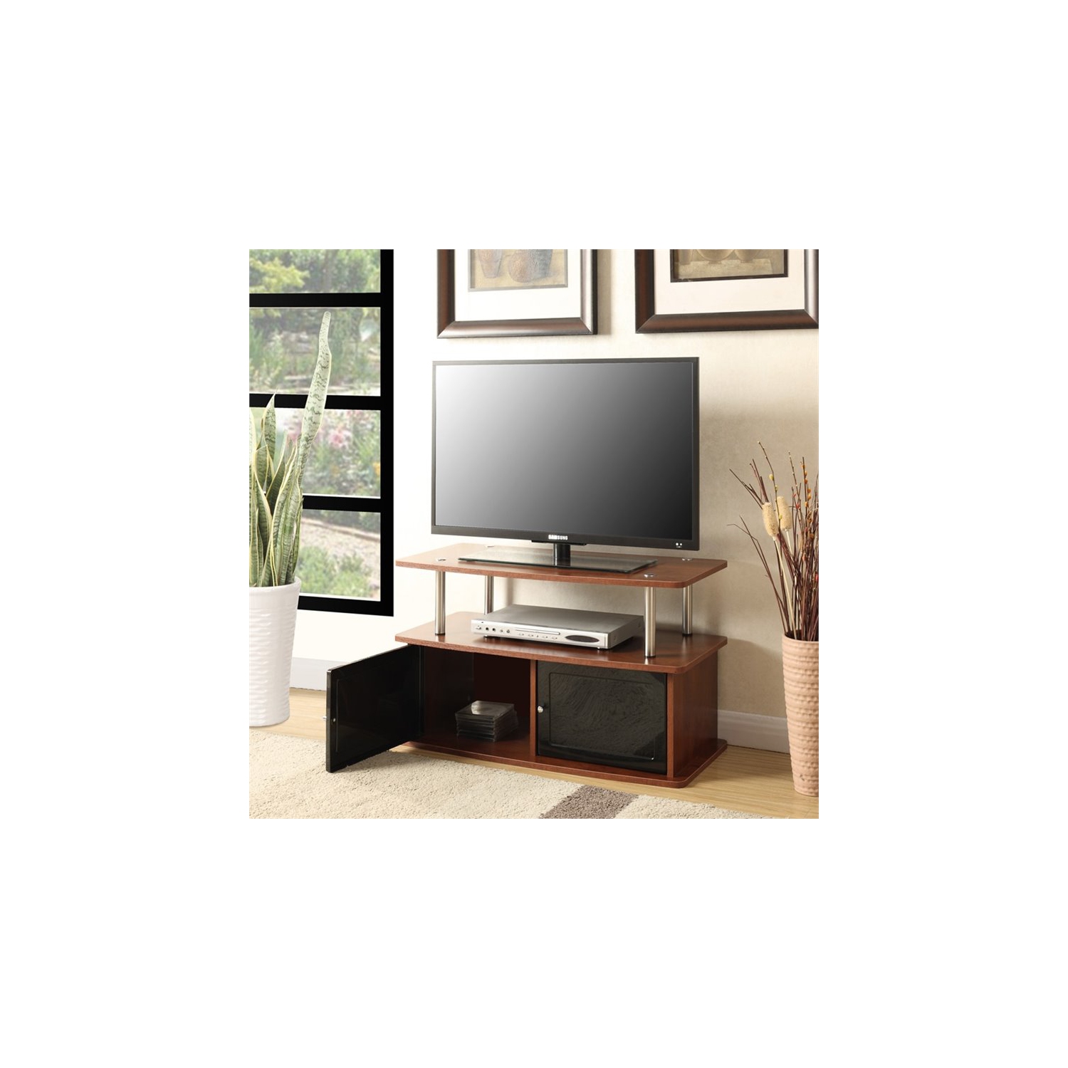 Meuble pour téléviseur de 36 po Designs2Go de pratique concepts, fini cerisier