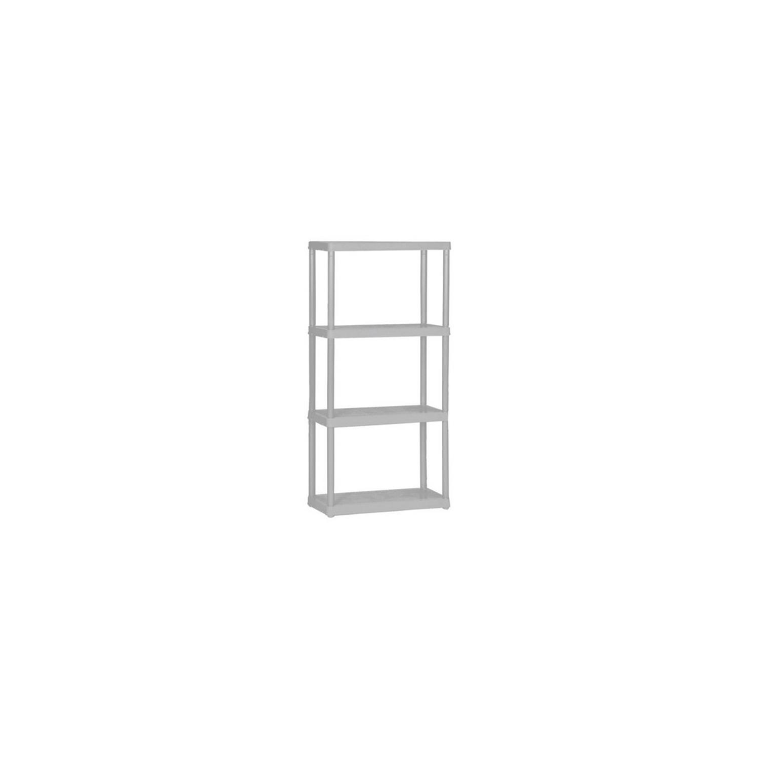Gracious Living 91064-1C-90 12 x 24 x 48 in. 4 Tier Ventilated Plastic Shelving