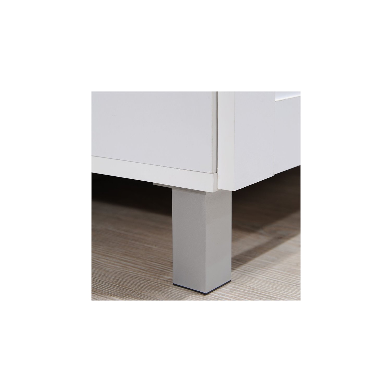 Hodedah Hikf92 White Kitchen Island