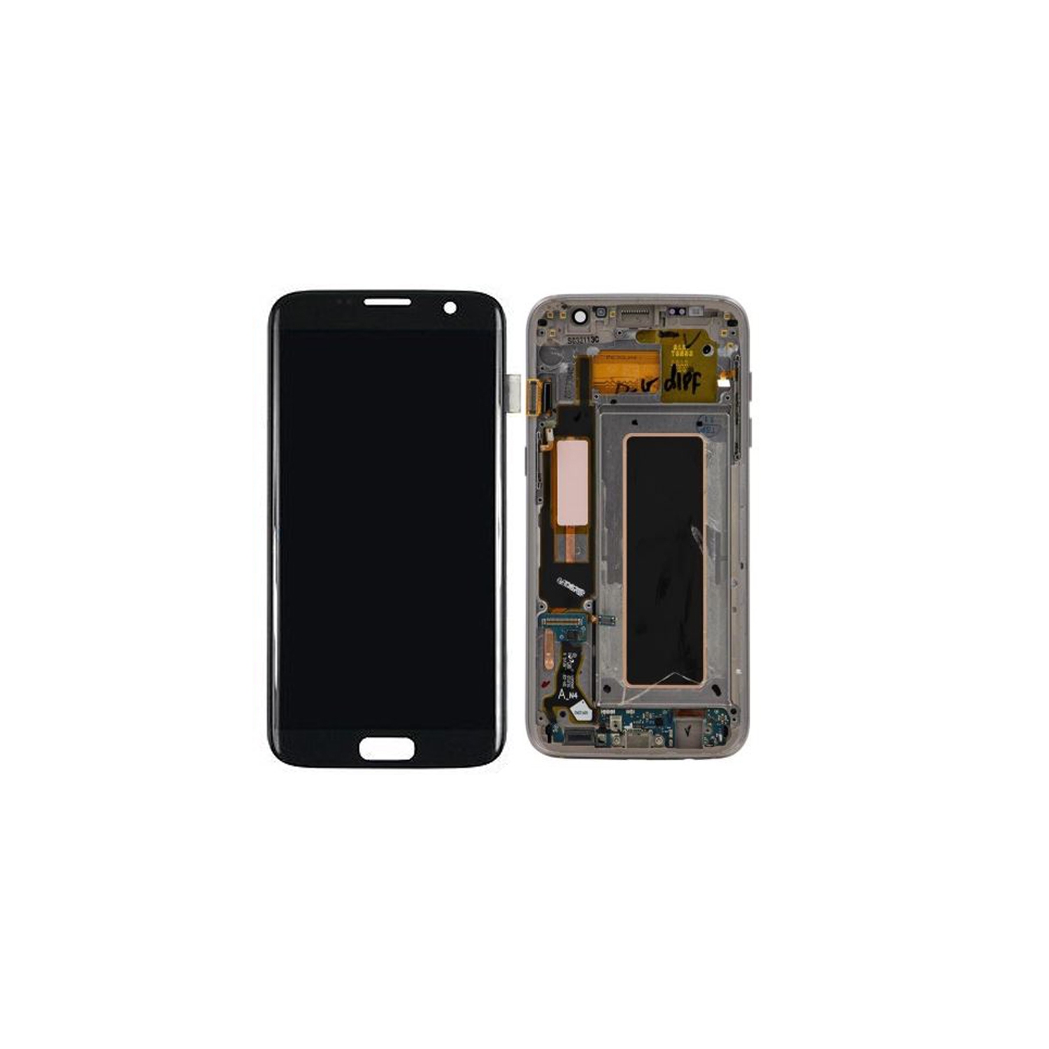 Samsung Galaxy S7 Edge G935W8 LCD Digitizer Assembly Replacement With Frame - Black