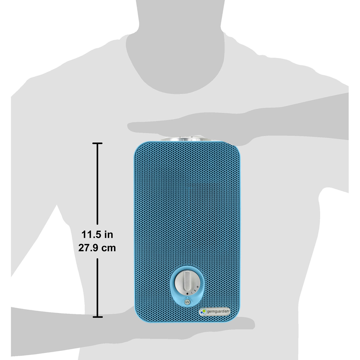 GermGuardian 4-in-1 Kid-Friendly Air Purifier with HEPA Filter & Projector - Blue