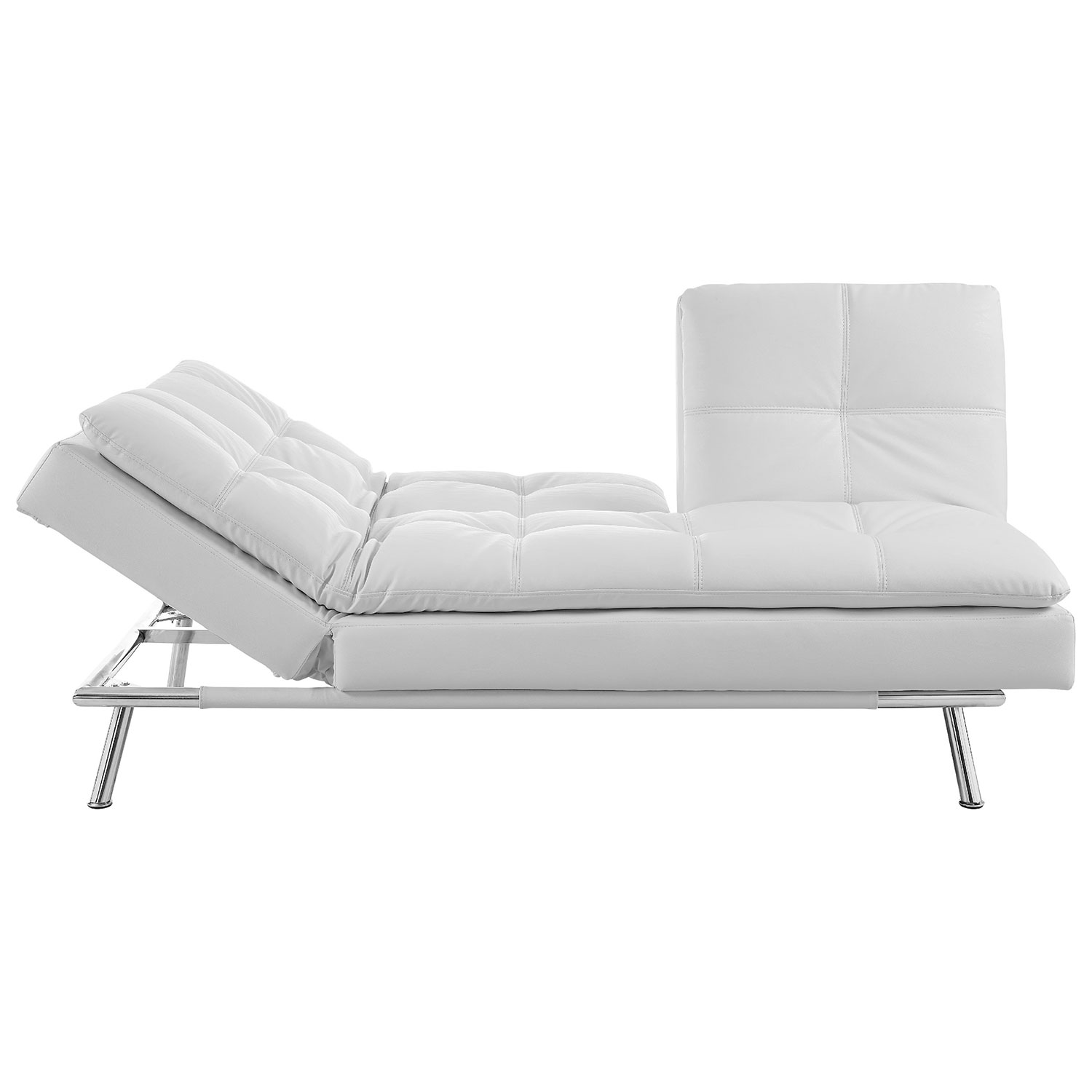 white futon dhp aria white futon sofa bed walmartca