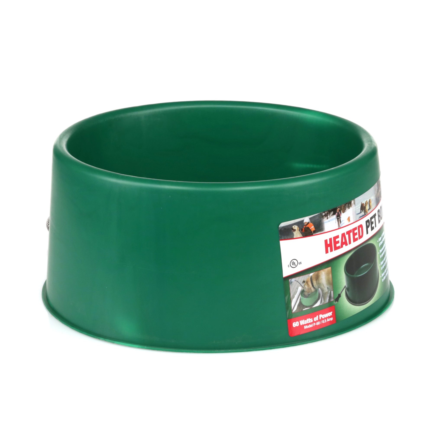 Single Heated Pet Food Bowl - 1.5 Gal