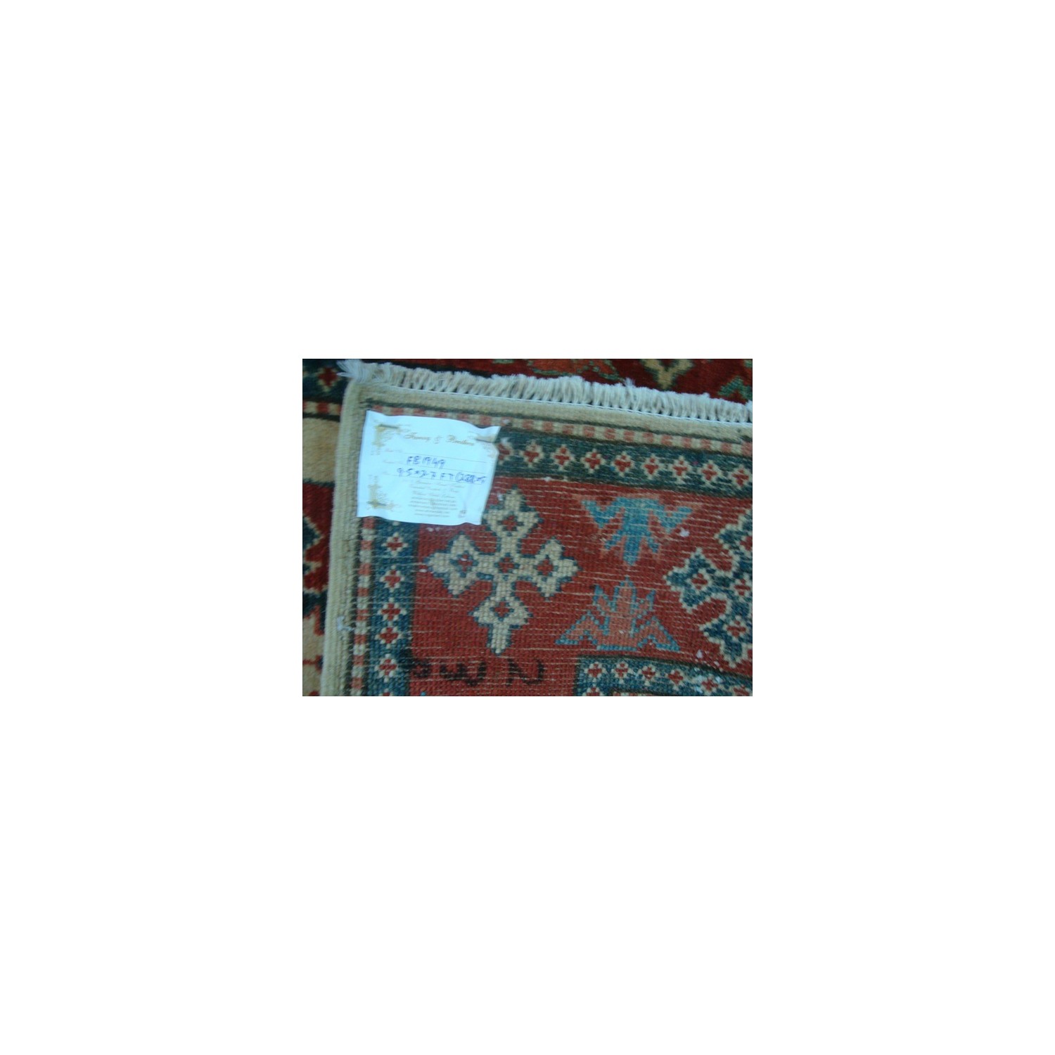 Super Kazak Caucasion Afghan Tribe Vegetable Dyed Ghazni Wool Hand Knotted Runner Rug'