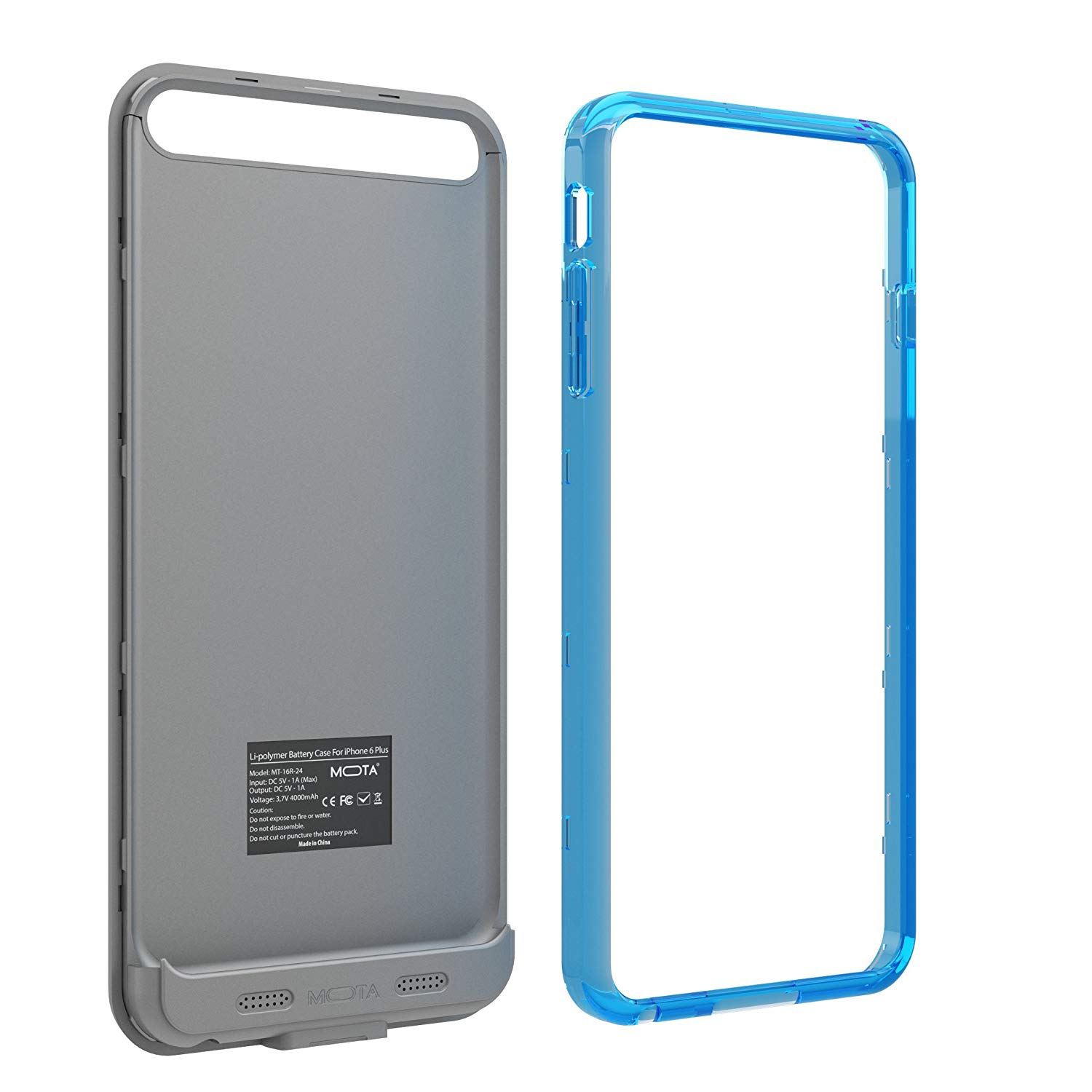Mota MT-AP6BL Iphone 6 2400 mAh Extended Battery Case Blue