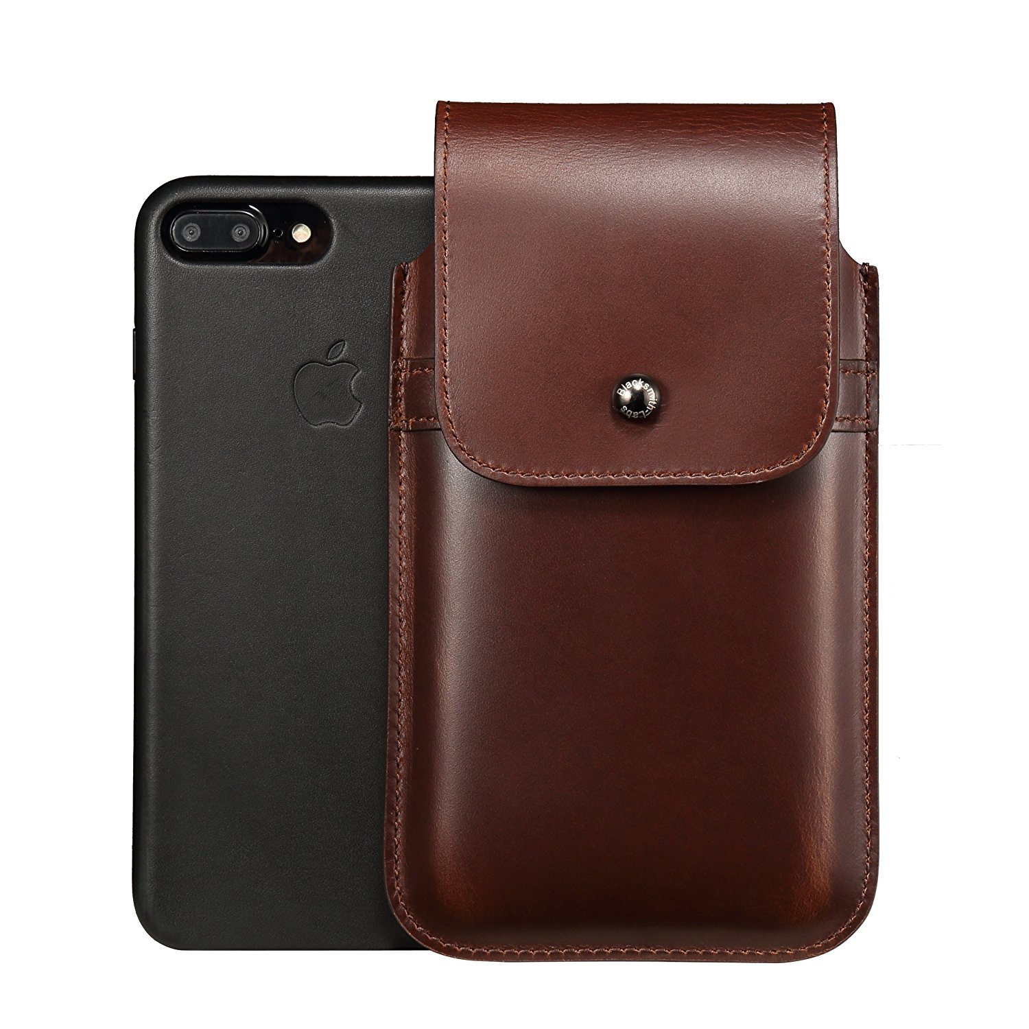 Blacksmith-Labs Holster Case for iPhone 7 Plus - Gunmetal; Brown