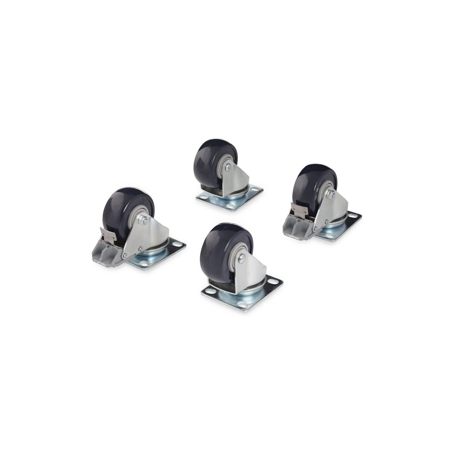 Ensemble de roulettes pour bâti à cadre ouvert de StarTech - Ensemble de 4POSTRACK roulettes pour bâti