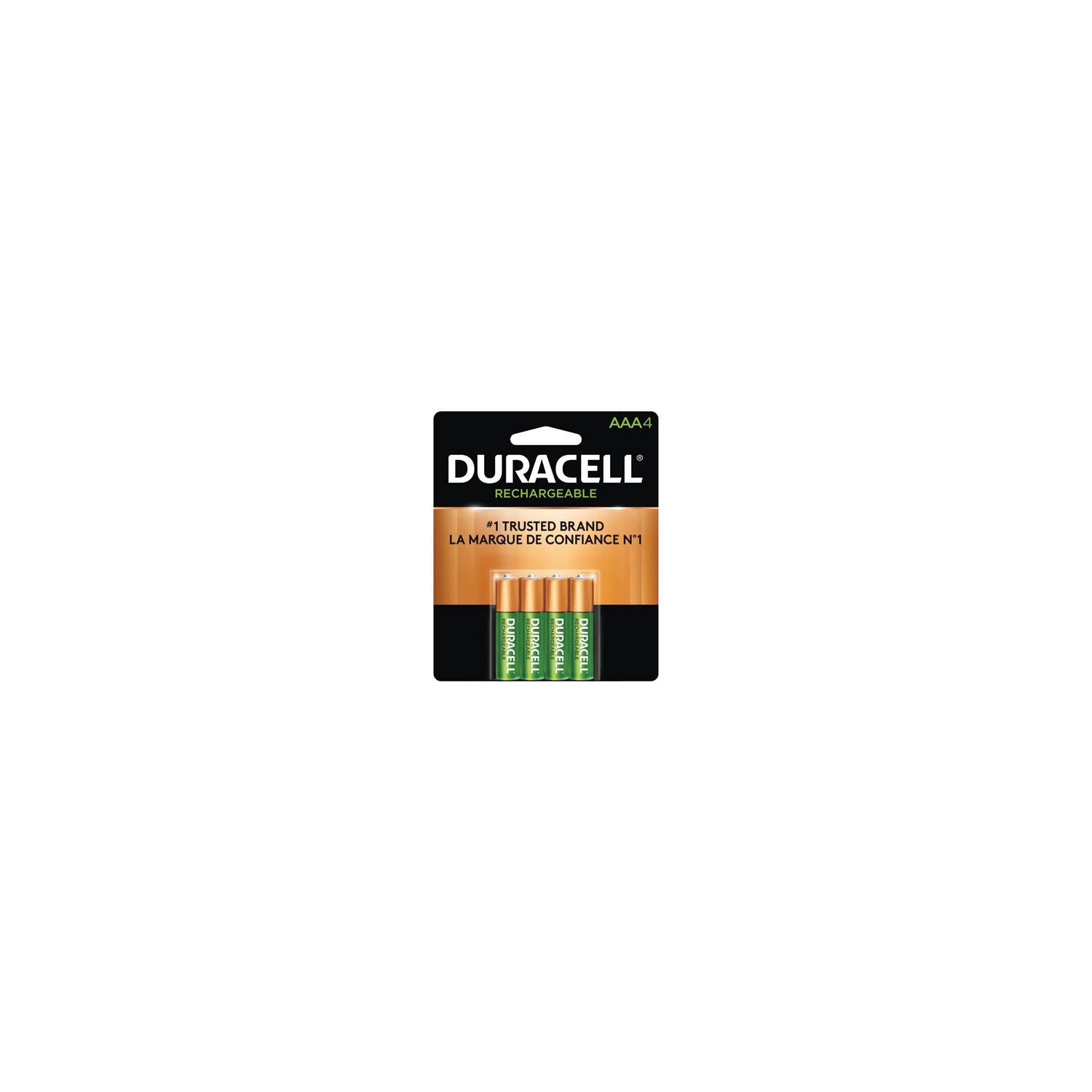 Duracell NLAAA4BCD Rechargeable NiMH Batteries with Duralock Power Preserve Tech AAA 4-Pack