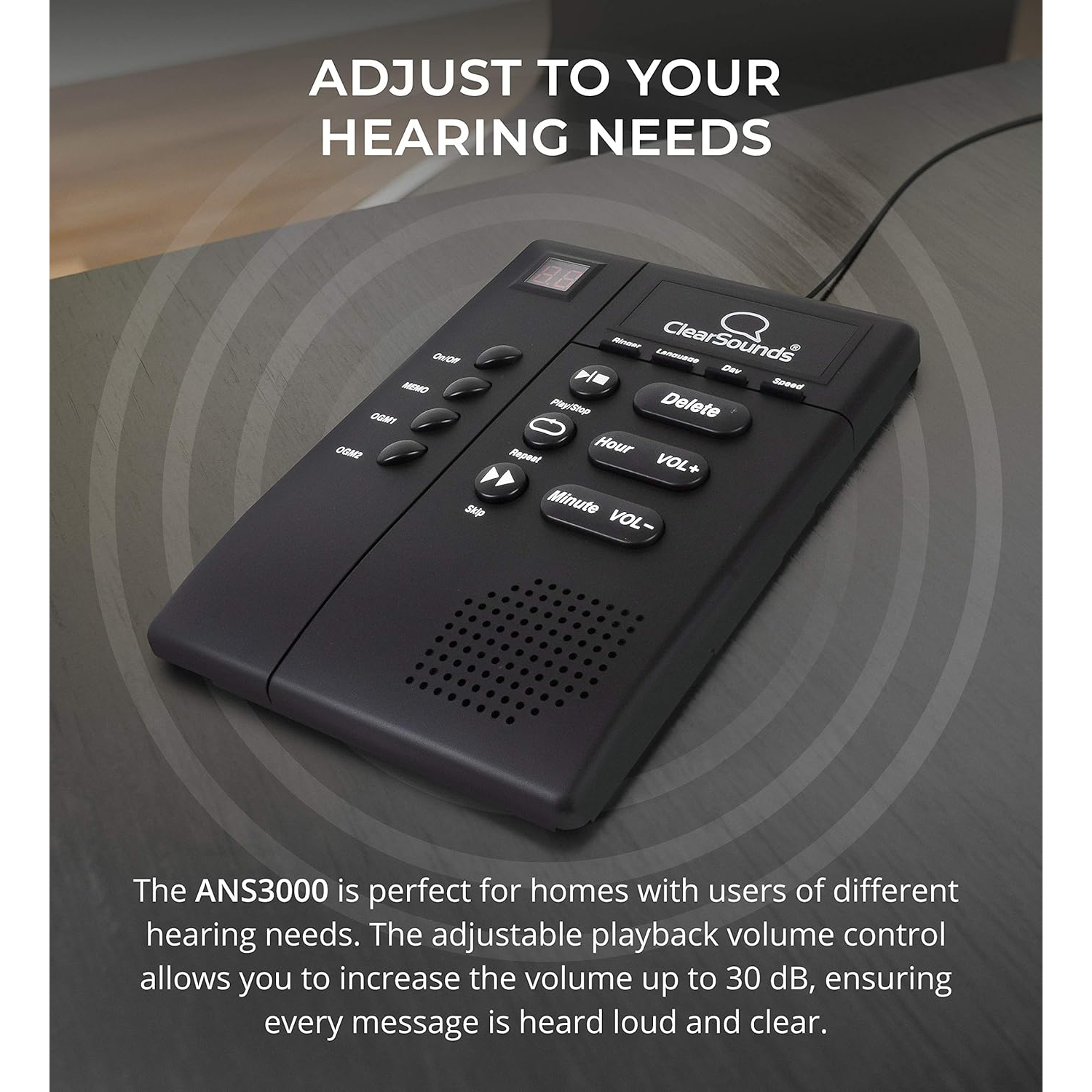 Digital Amplified Answering Machine with