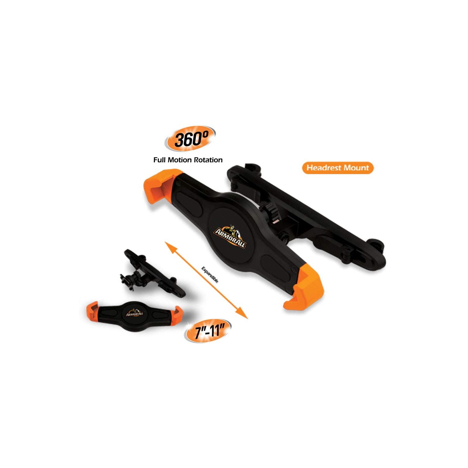 Armor All AMK3-0118-BLK Kit de montage universel pour tablette d'appui-tête