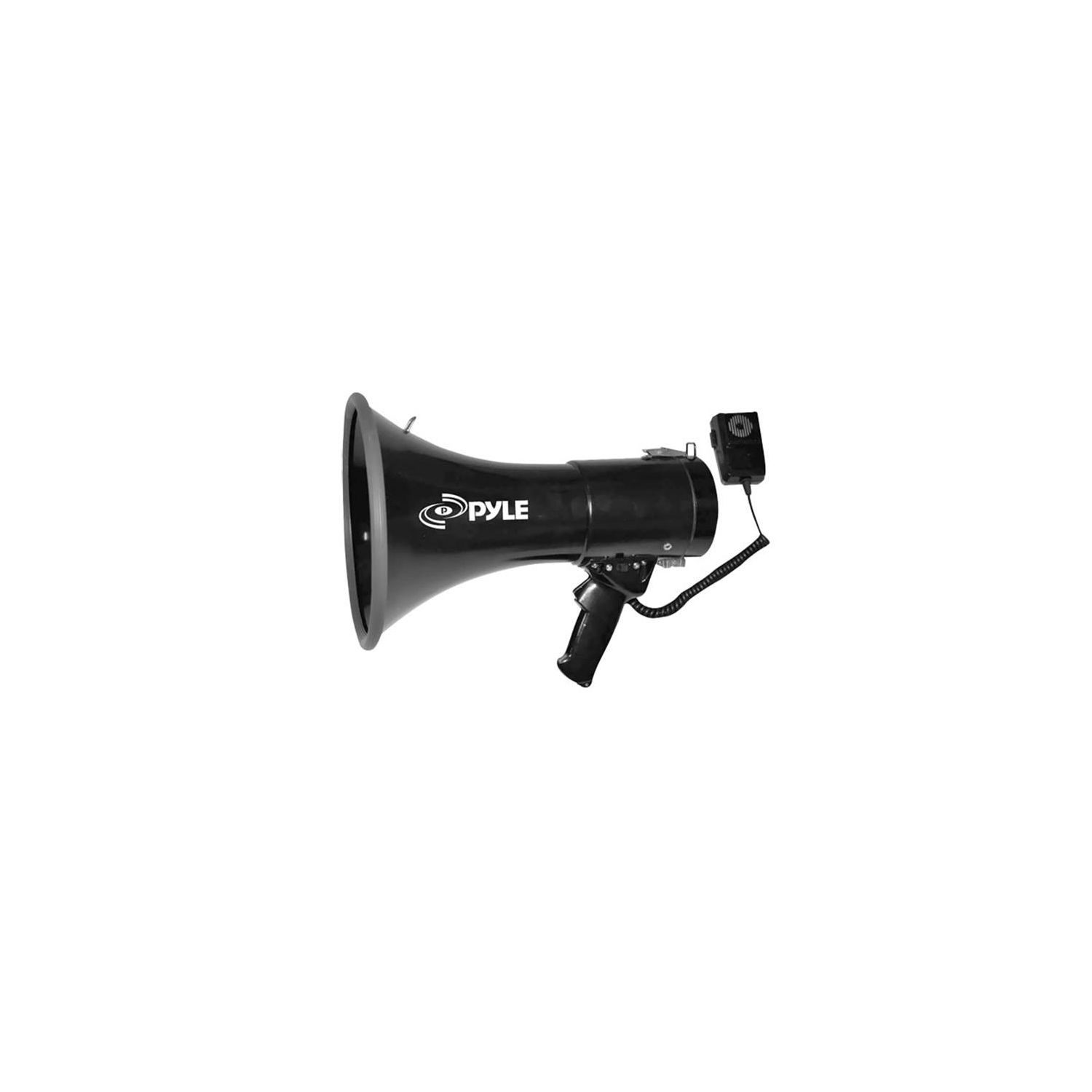 Mégaphone professionnel dynamique Piezo PMP53IN de 50 W avec entrée auxiliaire de 3,5 mm pour iPod/musique numérique