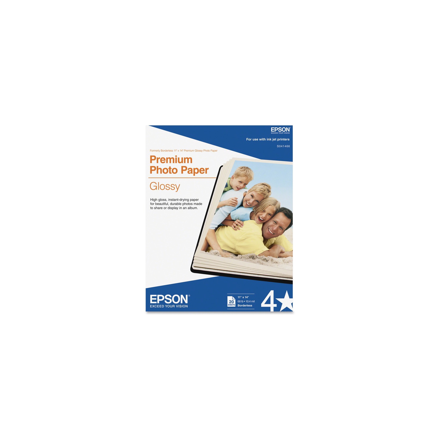 EPSON S041466 GLOSSY PREMIUM PHOTO PAPER 11 X 14