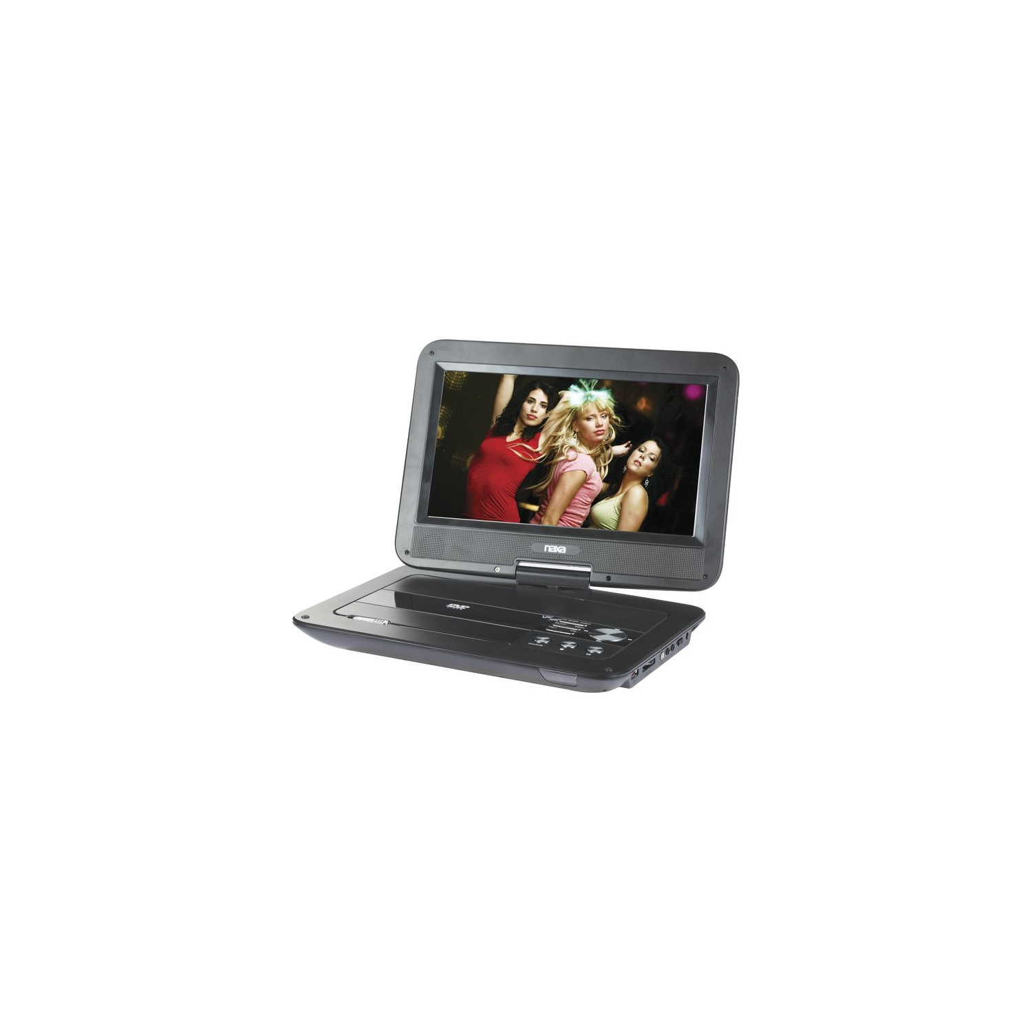 Naxa NPD-1003 Portable DVD Player - 10" Display - Black