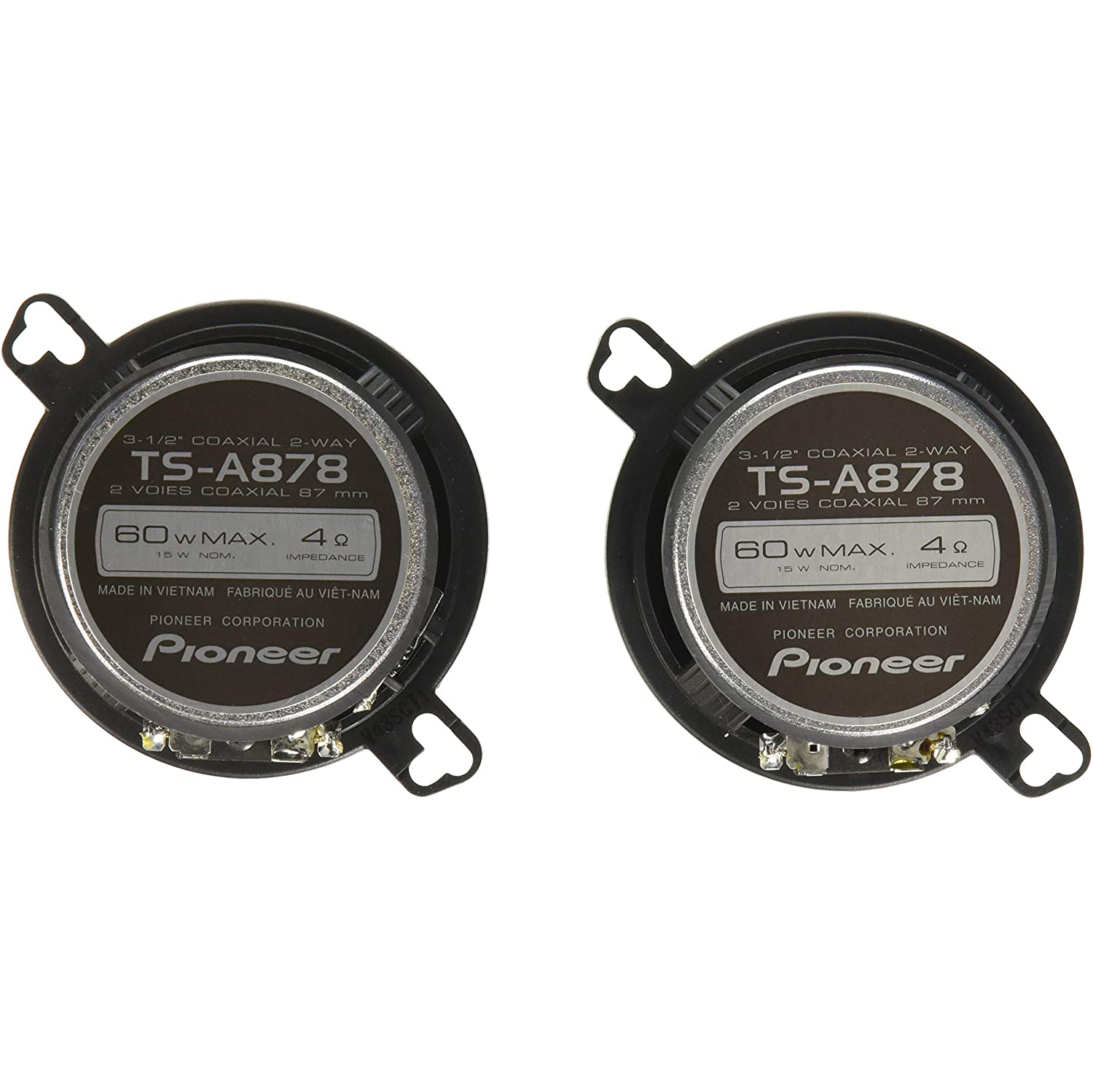 Pioneer Car TS-A878 60 Watt 3.5 inch Dash Mount 2-Way Car Speaker