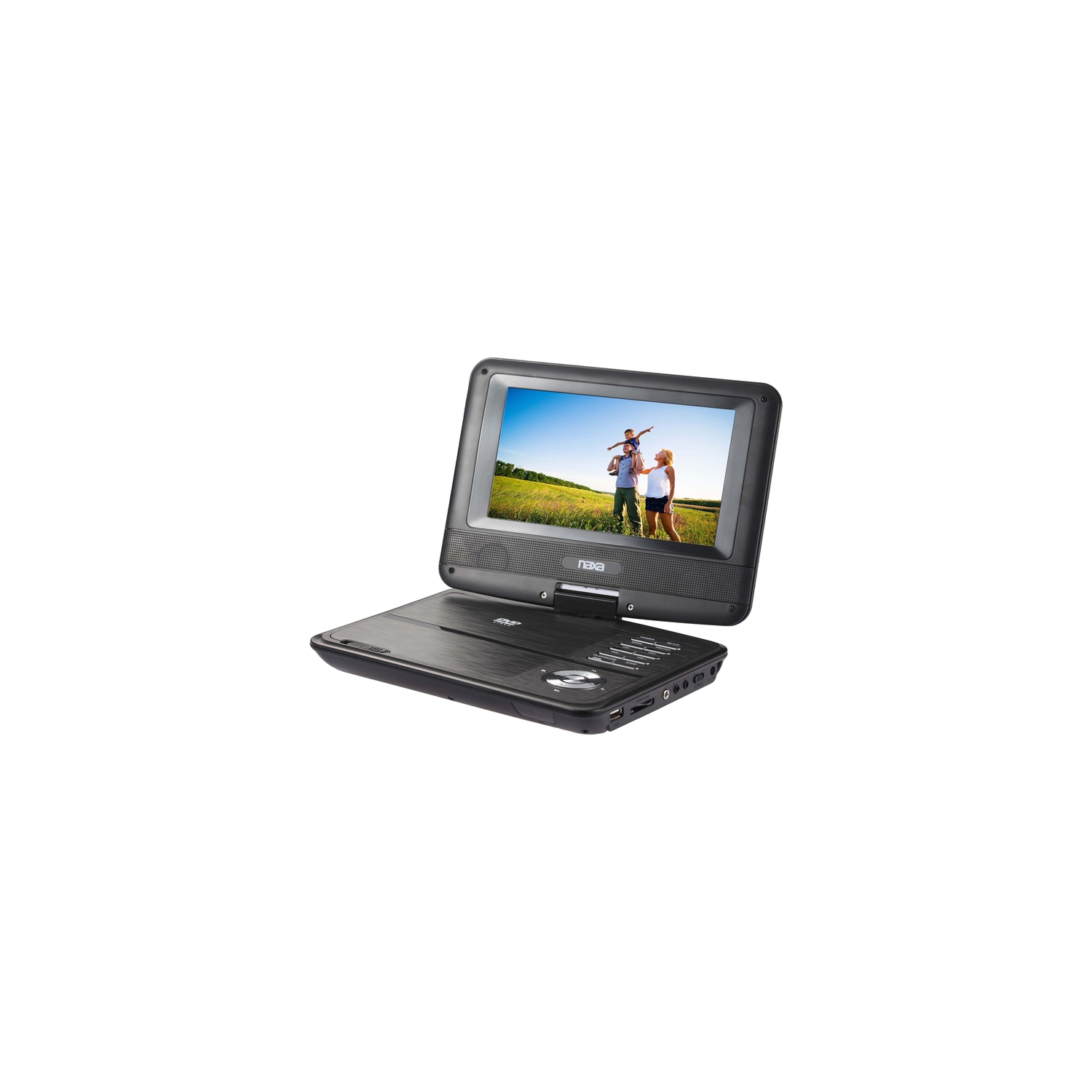 Naxa NPD-703 Portable DVD Player - 7" Display - Black