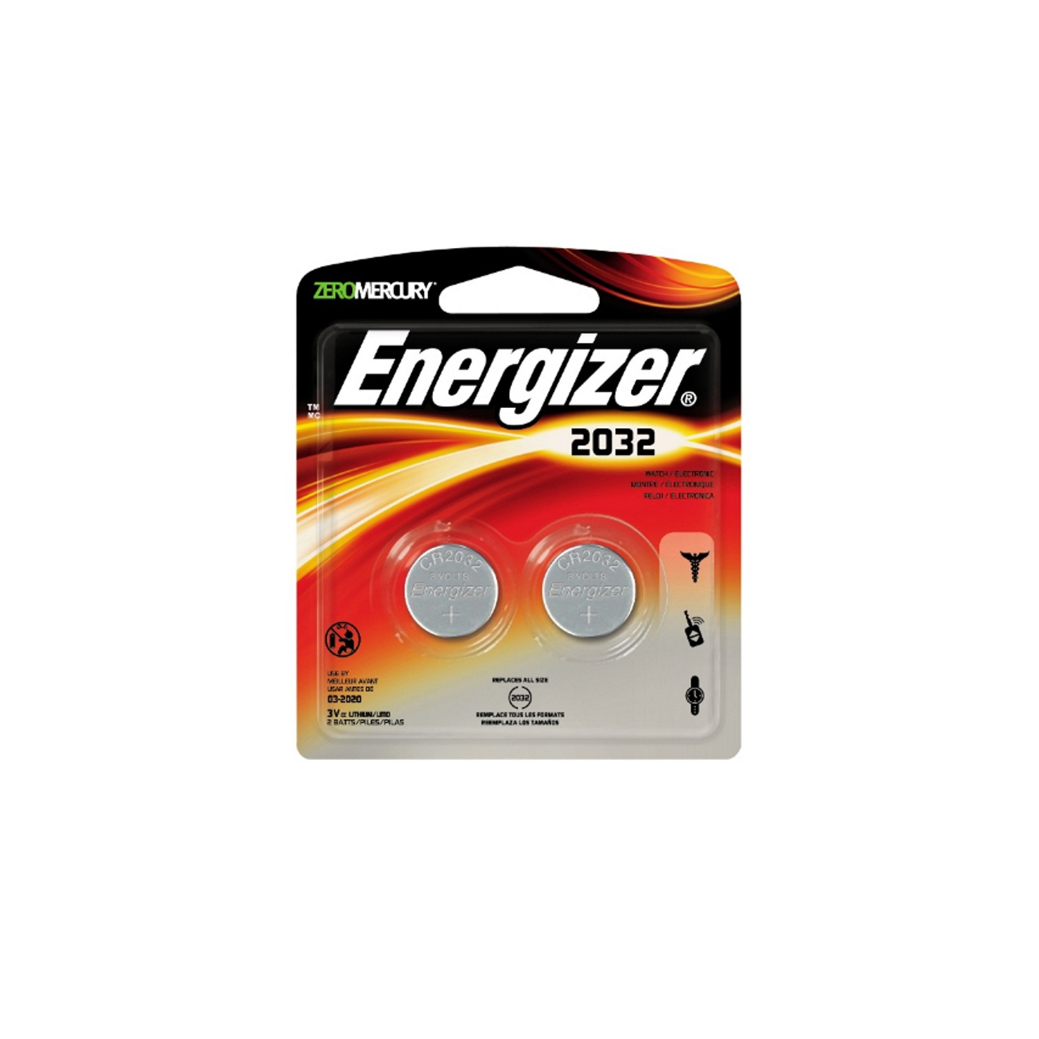 Energizer 2032BP-2 Lithium Button Cell Battery