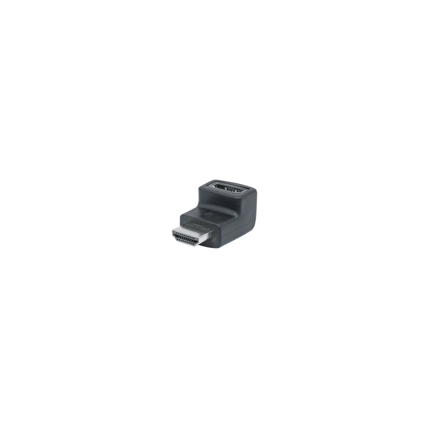 Manhattan 353502 HDMI A-Female to A-Male Adapter - 90deg Downward Angle Black
