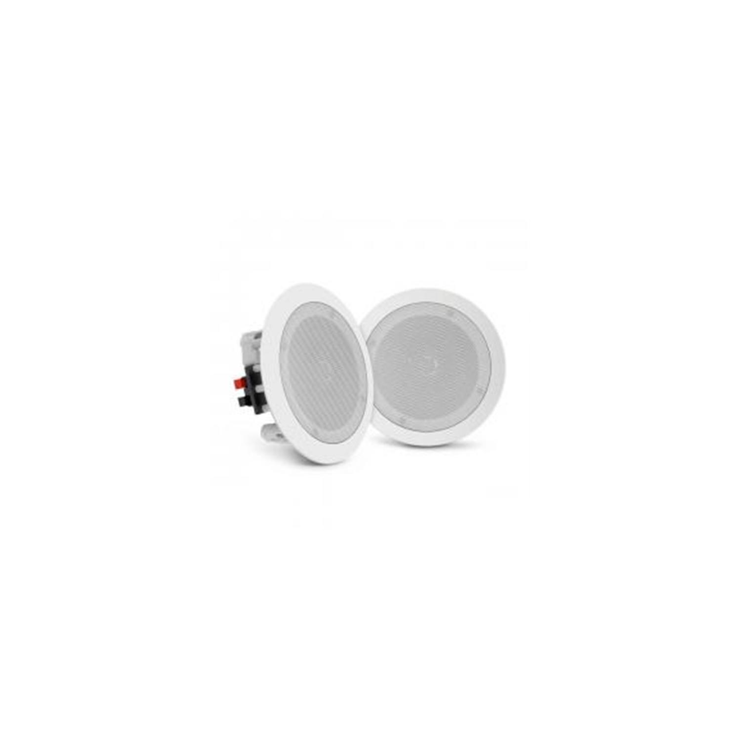 Pyle PDIC1661RD Dual in-Wall & in-Ceiling Speakers 2-Way Flush Mount Home Speakers - 200 watt White - 6.5 in.