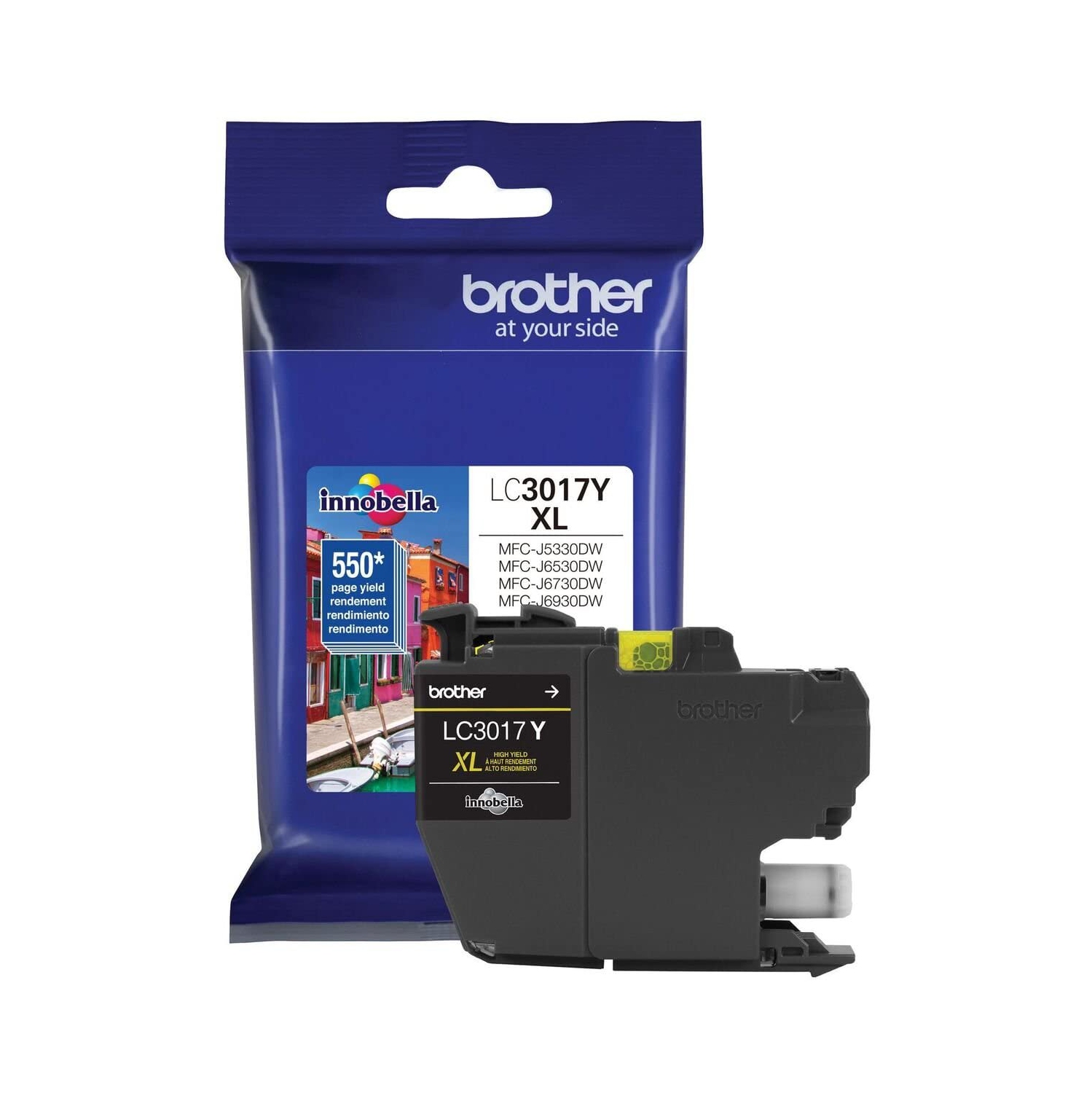 Cartouche d'encre jaune à haut rendement LC3017Y de Brother