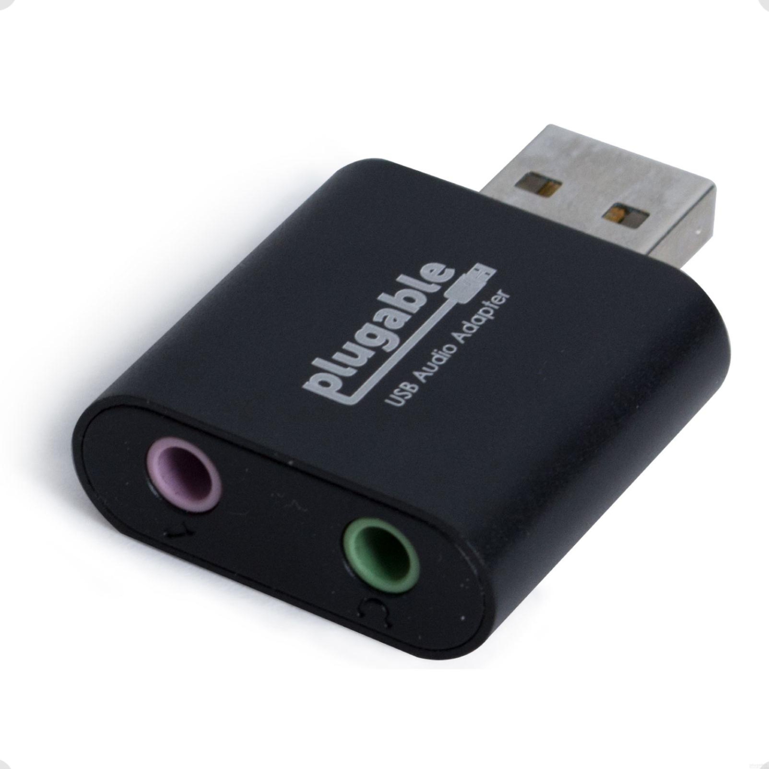 Plugable Technologies USB-AUDIO 3.5 mm USB Audio Adapter with Two Audio Ports