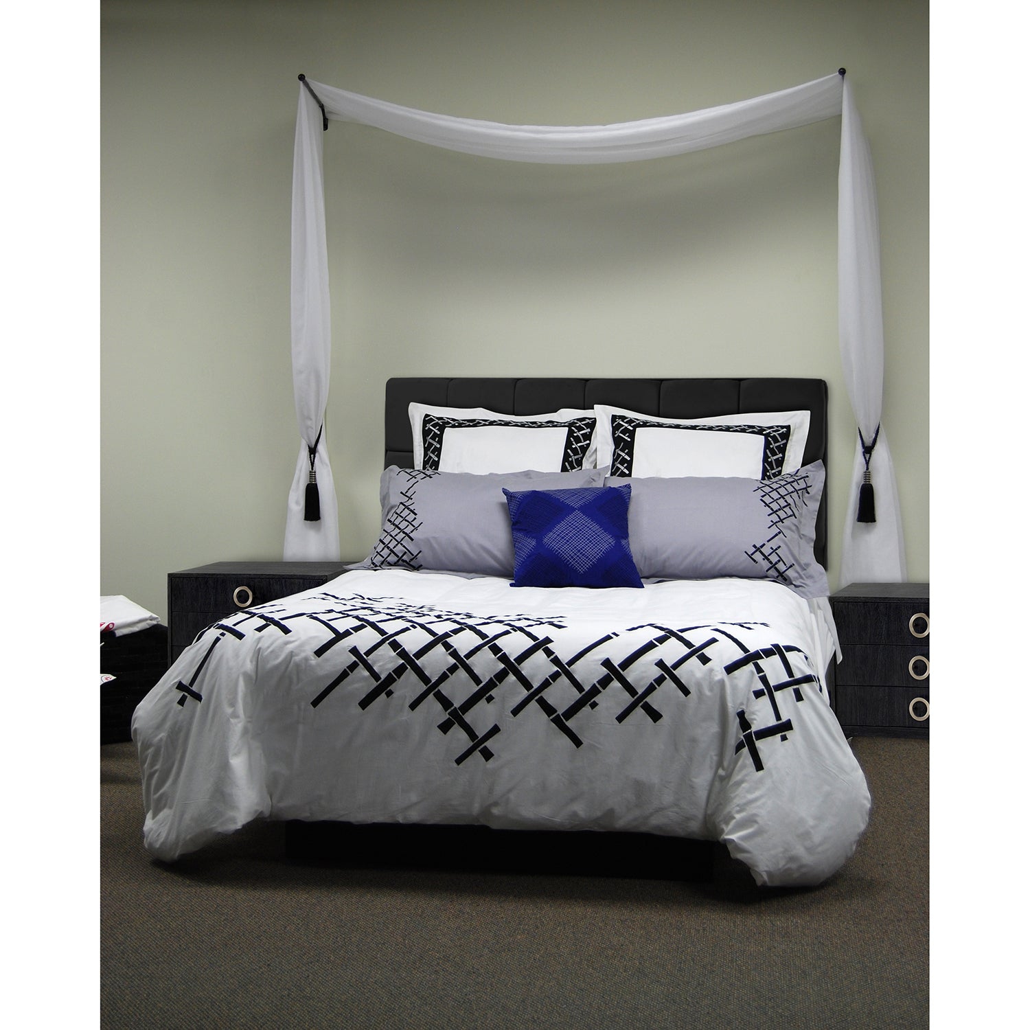 Versailles - Set of 2 Swivel Curtain Arms, Adjustable Length from 24" to 38", Coffee