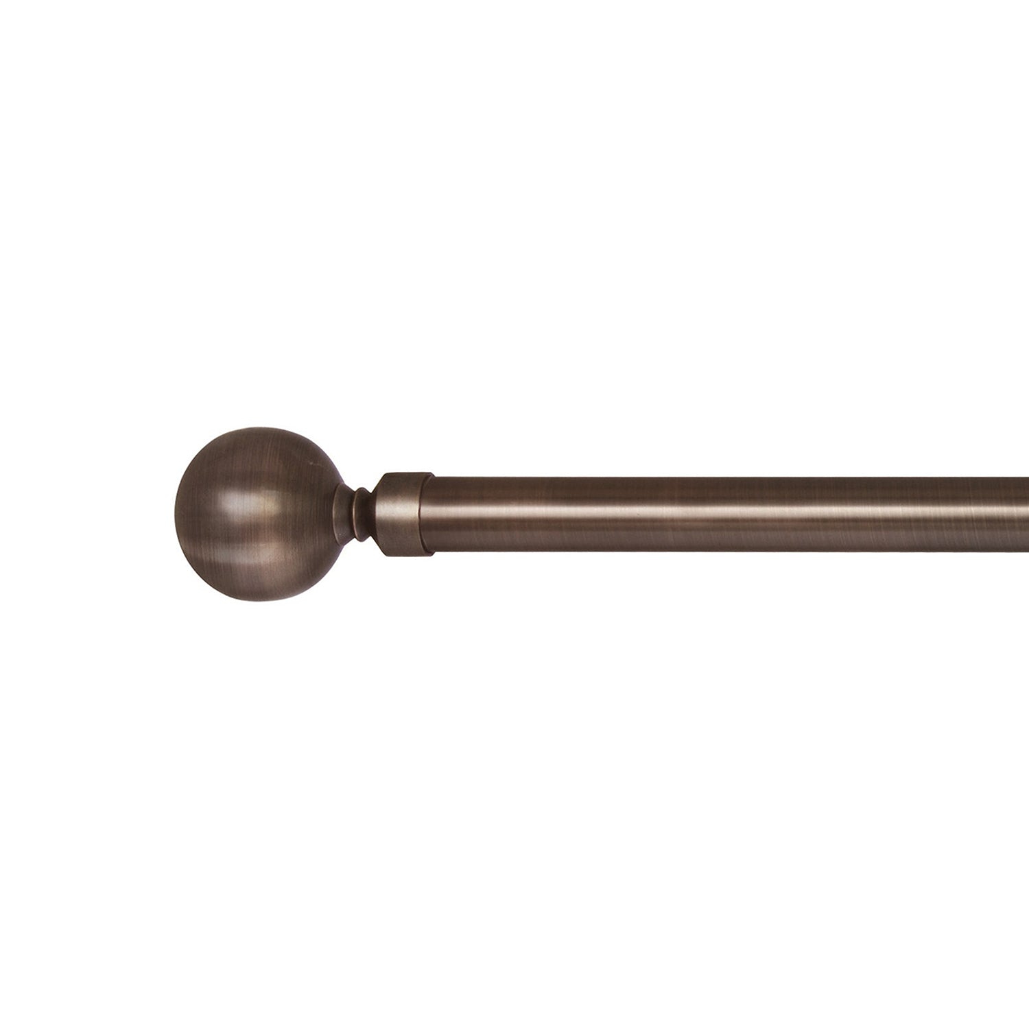 Versailles - Lexington Ball Curtain Rod Set, Adjustable Length from 86" to 144", Bronze