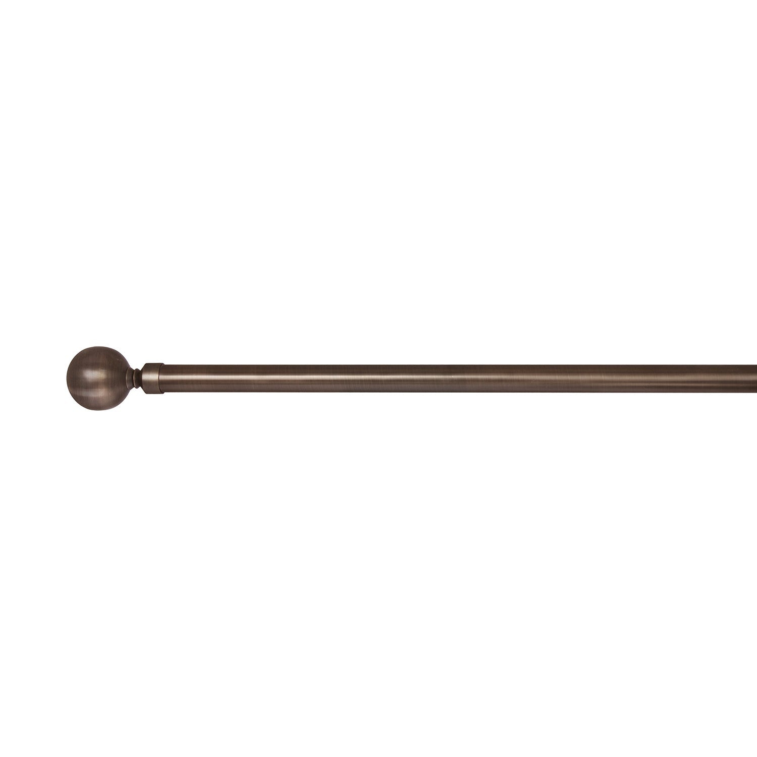 Versailles - Lexington Ball Curtain Rod Set, Adjustable Length from 86" to 144", Bronze