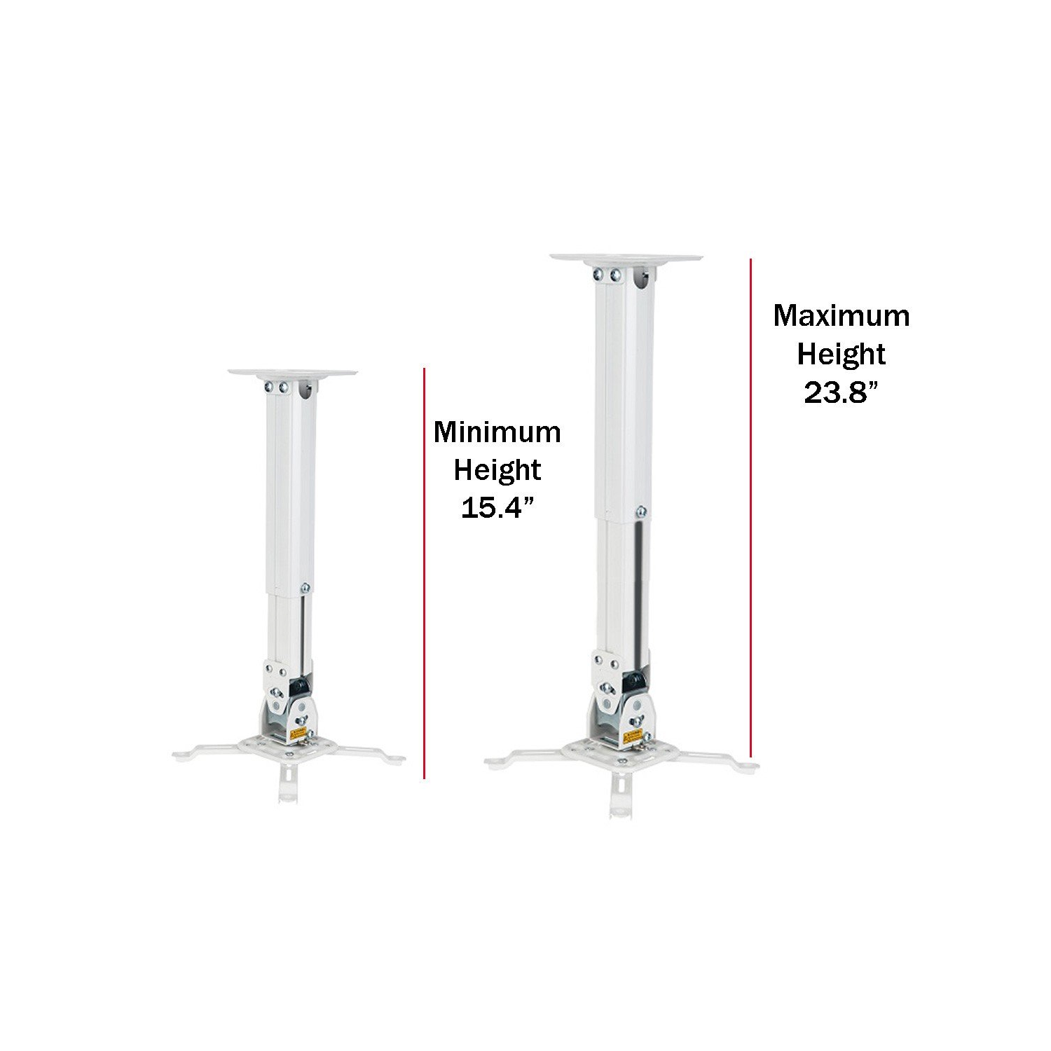 Boost PM523-WH Universal Telescopic Ceiling Projector Mount/Bracket