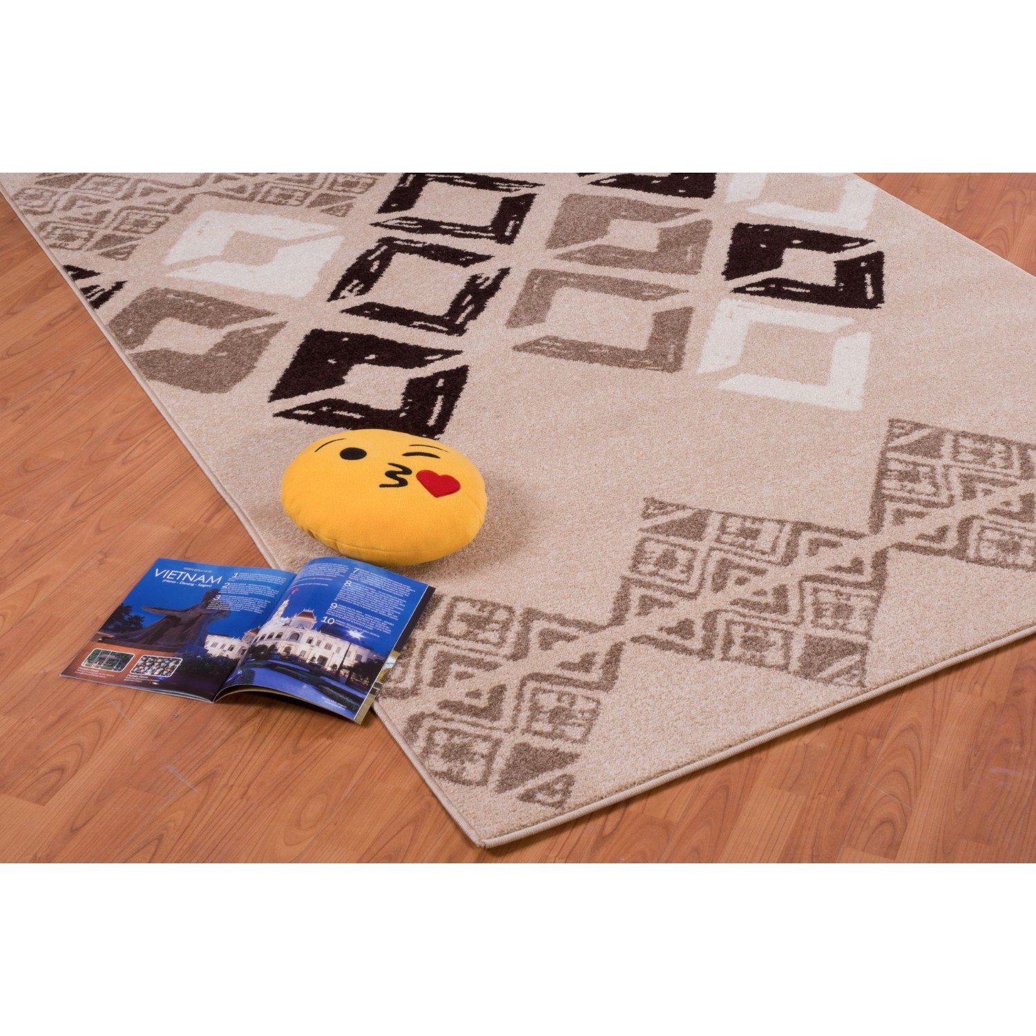 Tapis de corridor DE 2 pi 7 po x 9 pi 10 po LA Dole Flash - Caramel