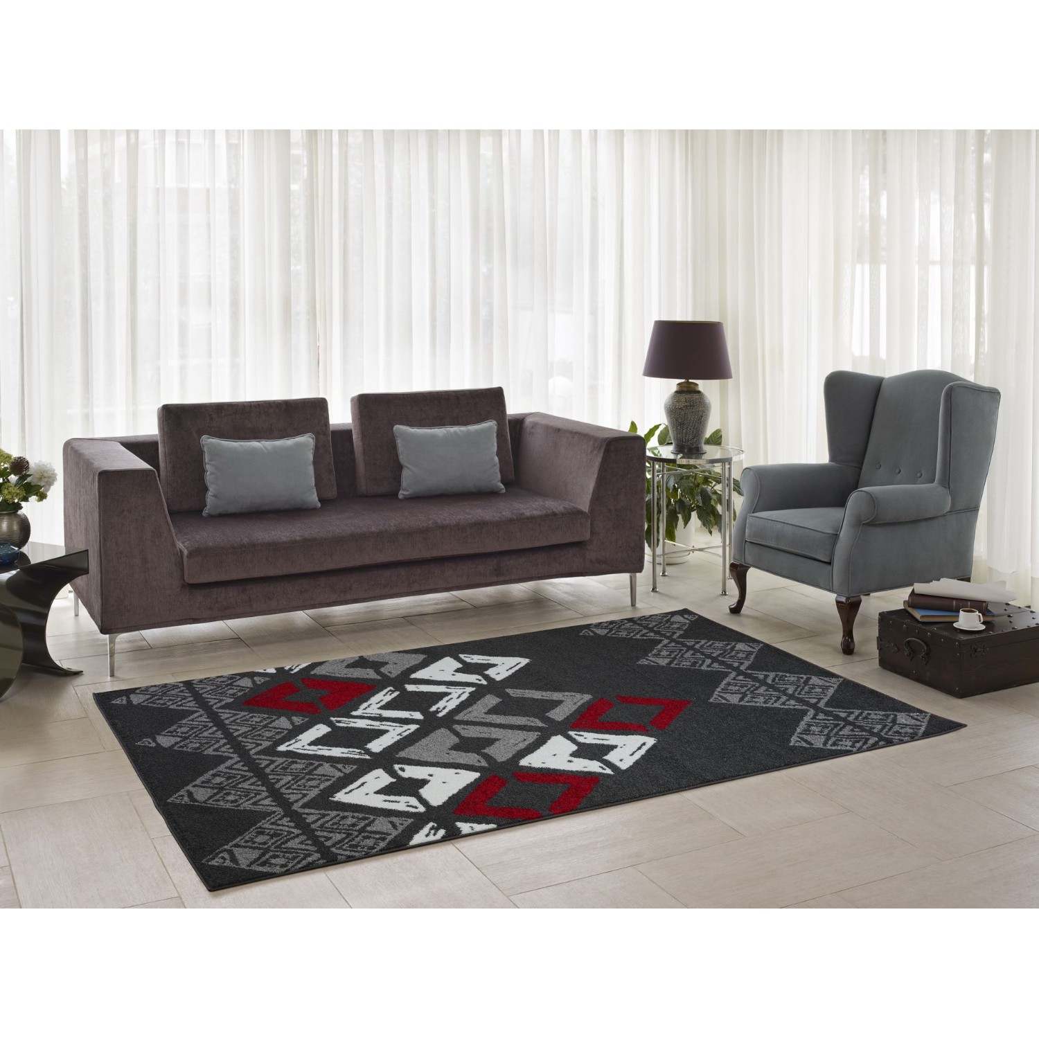 LA Dole Flash 2'7" x 9'10" Hallway Runner - Grey