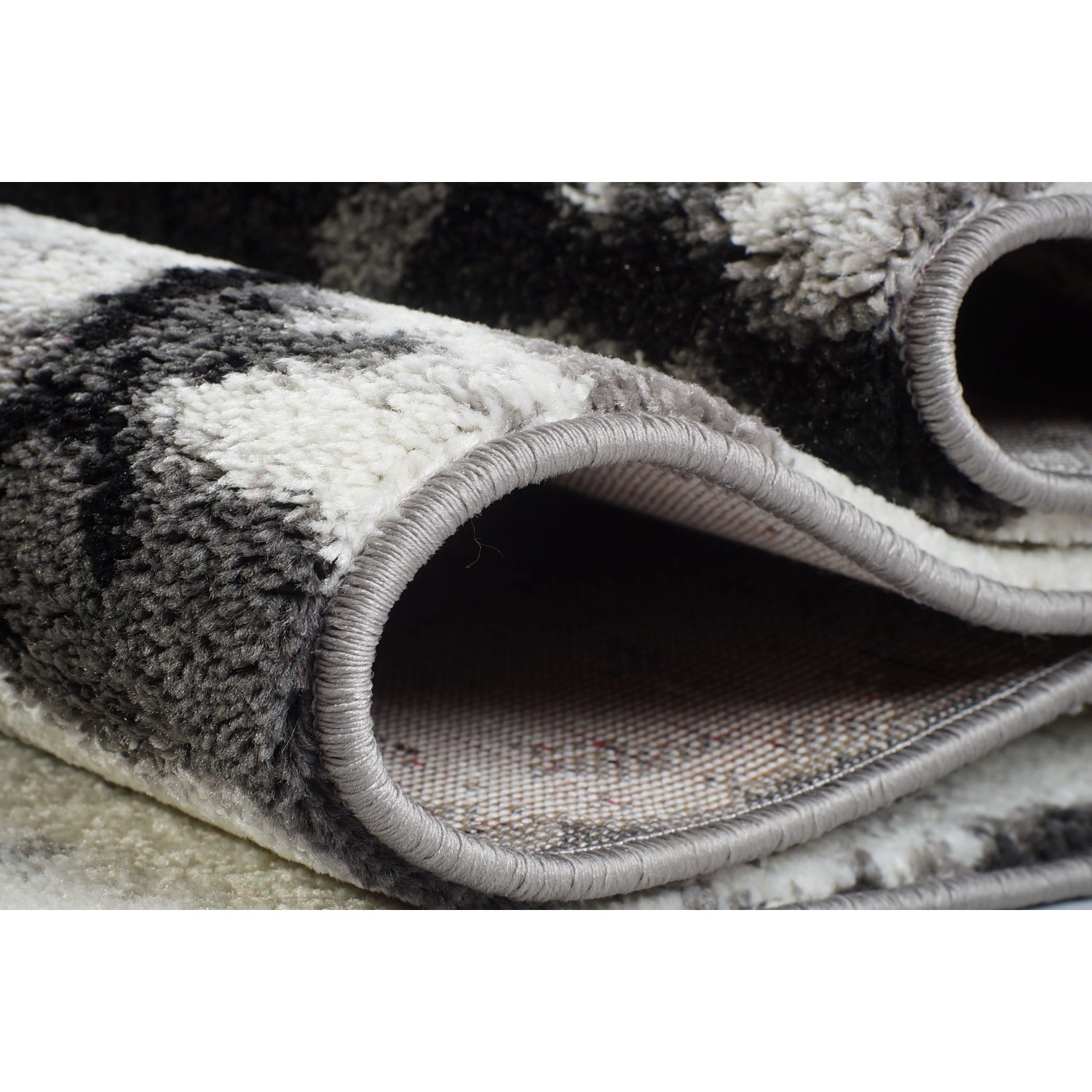 LA Dole Anise 5'2" x 7'5" Runner Area Rug - Grey/Cream