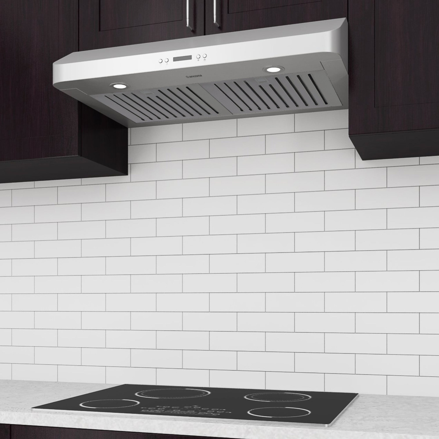 Ancona Slim Chef 30" Under Cabinet Range Hood in Stainless Steel