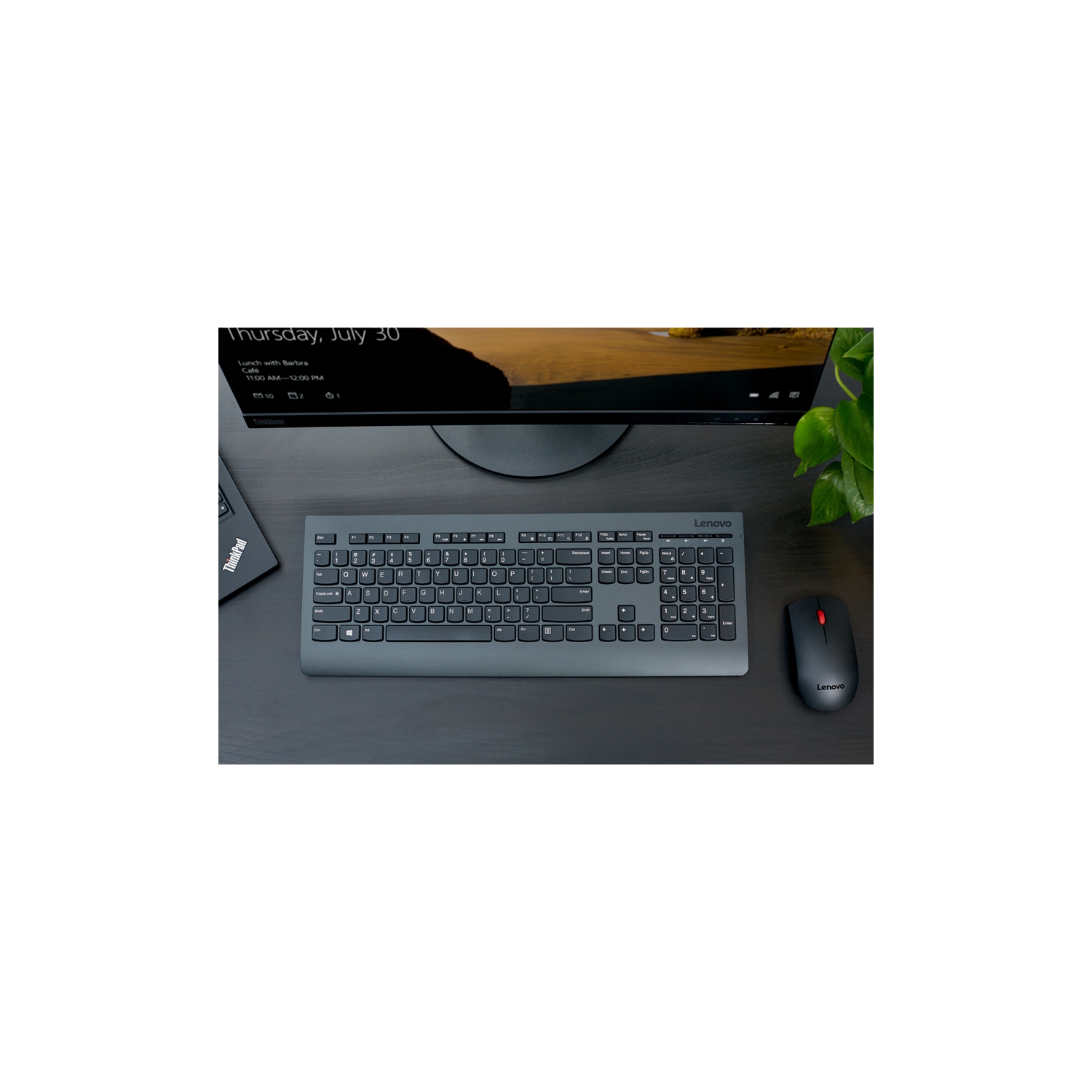 Lenovo Professional Wireless Keyboard and Mouse Combo - English - Black