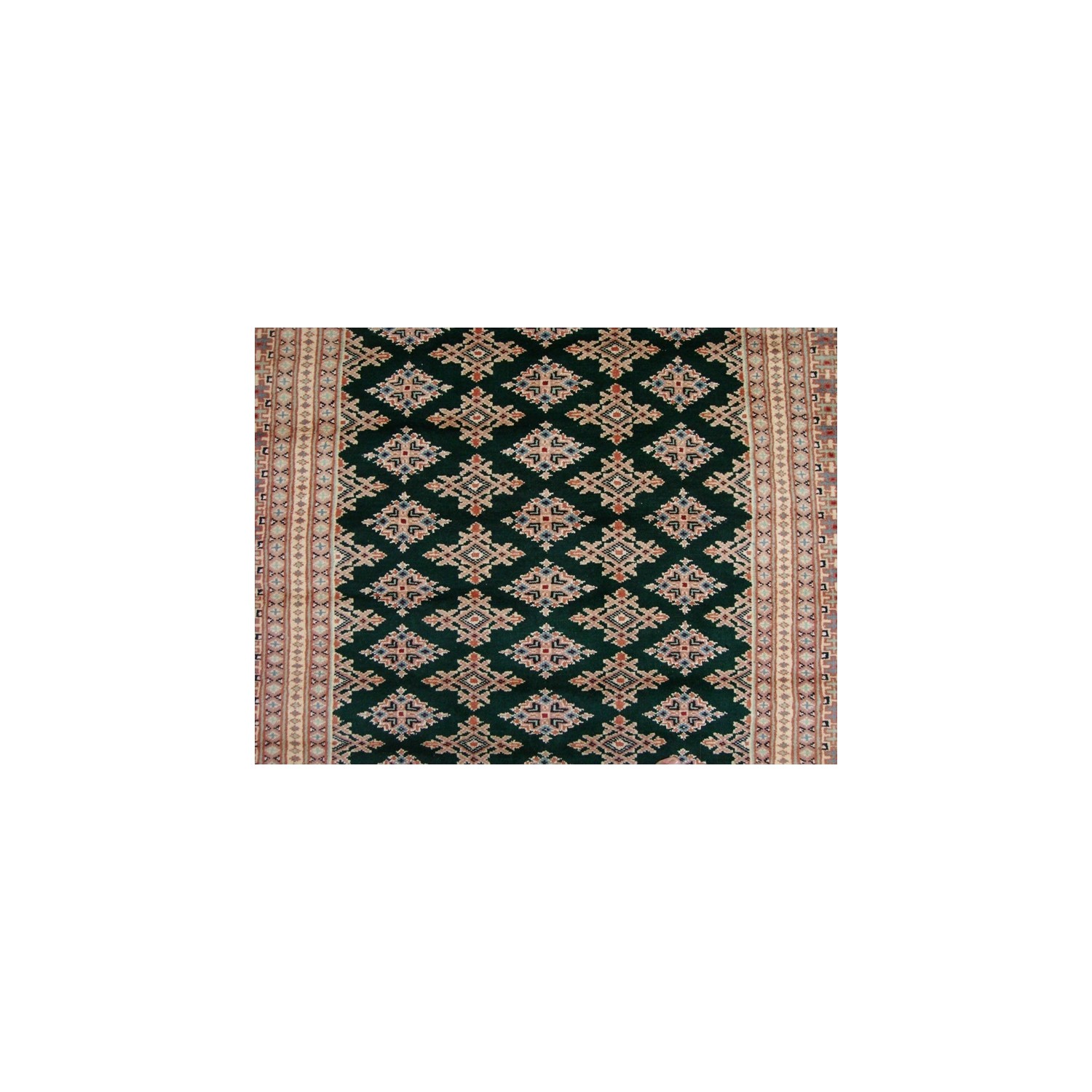 Ahmedani Awesome Jaldar Abstract Hand Knotted Wool Silk Carpet 8.3' x 5.0' Area Rug - Green