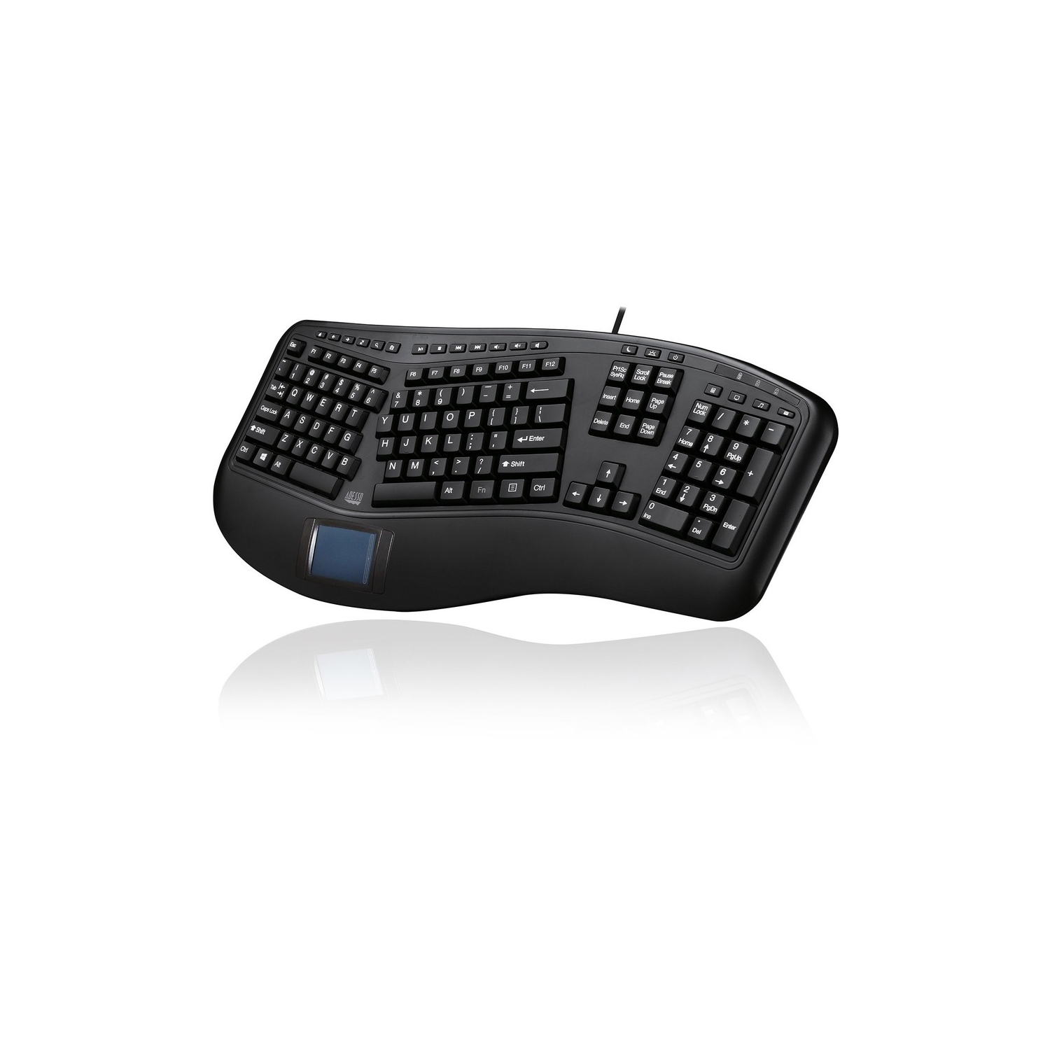Adesso Tru-Form Ergonomic Touchpad Keyboard