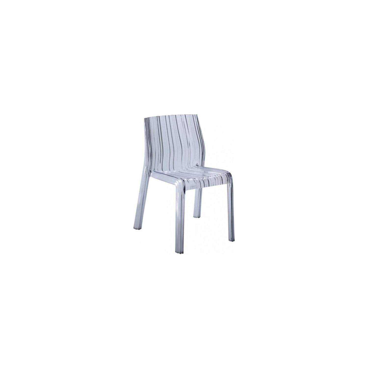 Nicer Furniture ® Wave dining chair, Transparent Clear