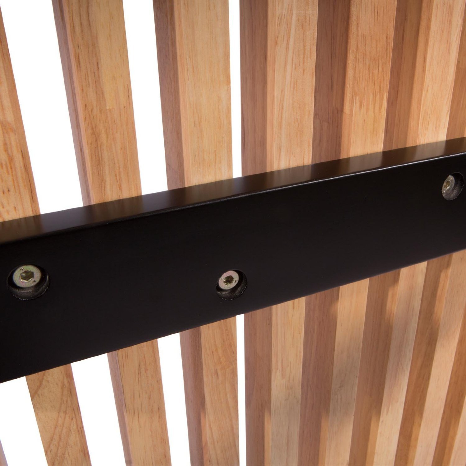 George Nelson Furniture® Nicer Plate-forme Banc Hardwood Haut Finition et noir peint Pieds en bois massif fini naturel 5 pieds