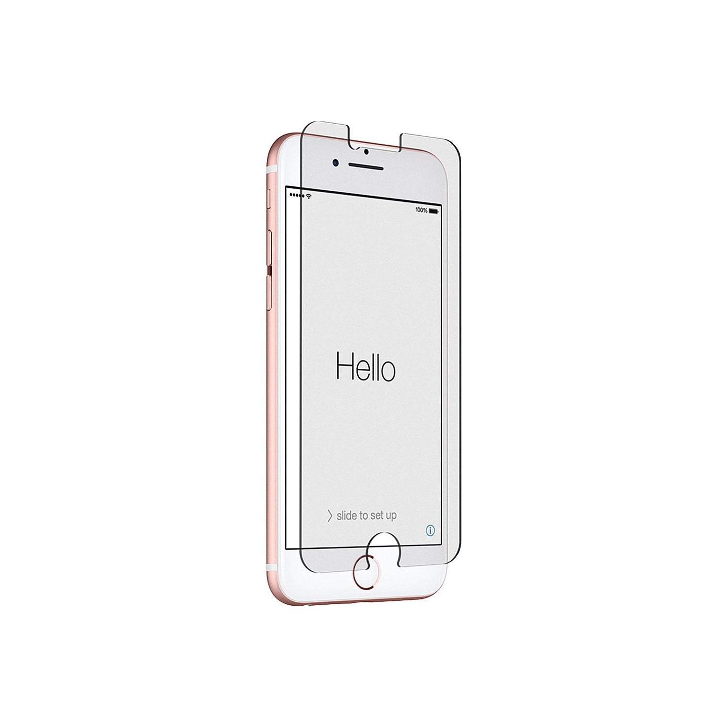 Étui protecteur d'écran de Znitro pour iPhone 7 plus - transparent