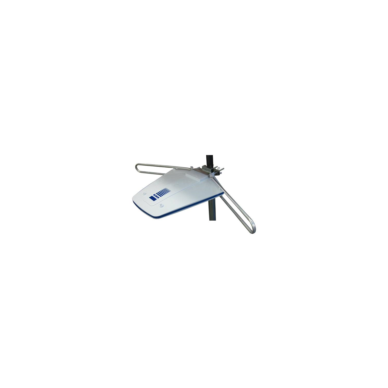 AMX Outdoor Amplified Antenna with 2 Outputs for TV or FM Radio HDTV ATSC VHF and UHF Signals