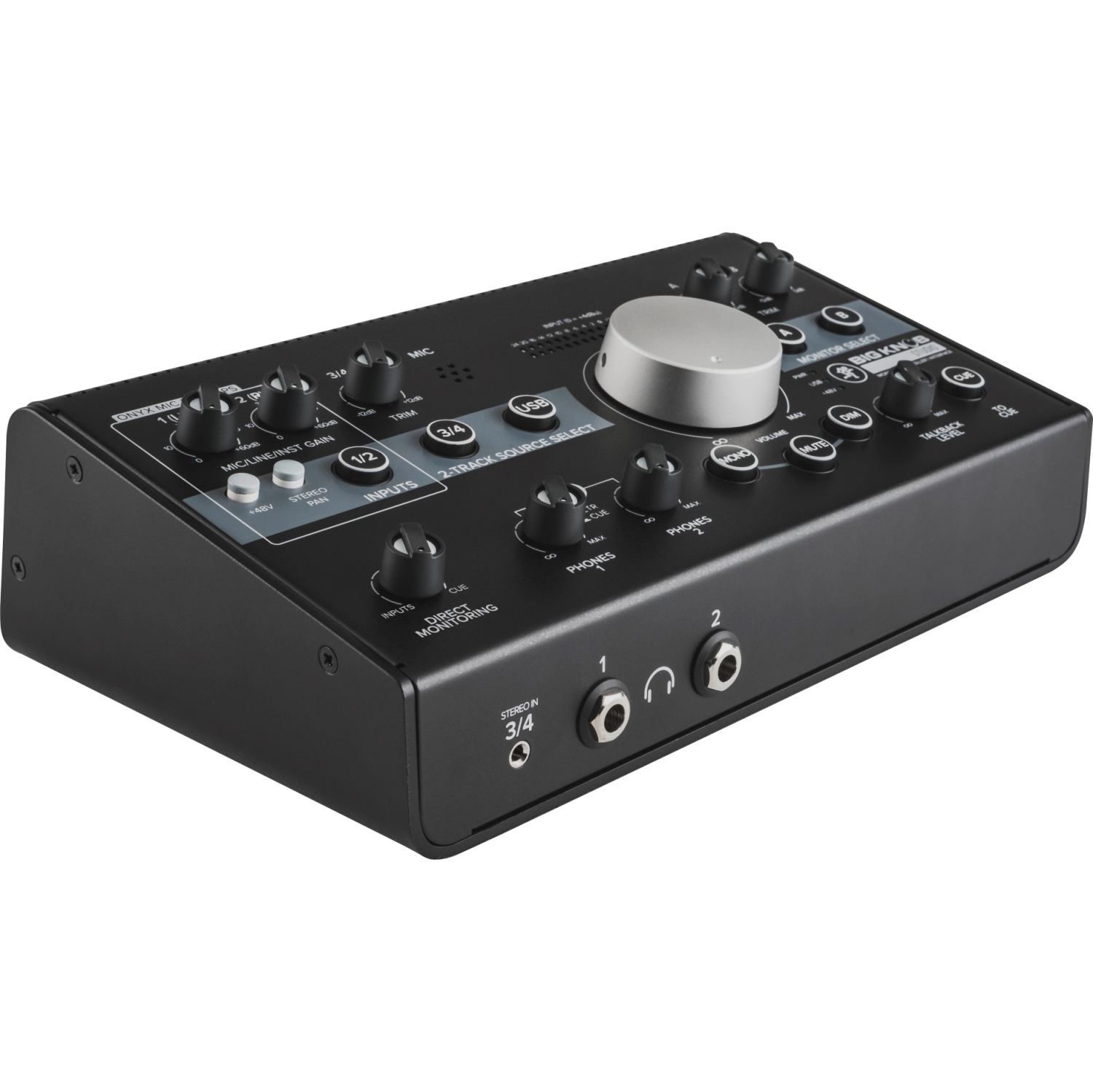 Contrôleur pour moniteur de studio Big Knob Studio 3x2 de Mackie avec 96kHz entrées/sorties USB