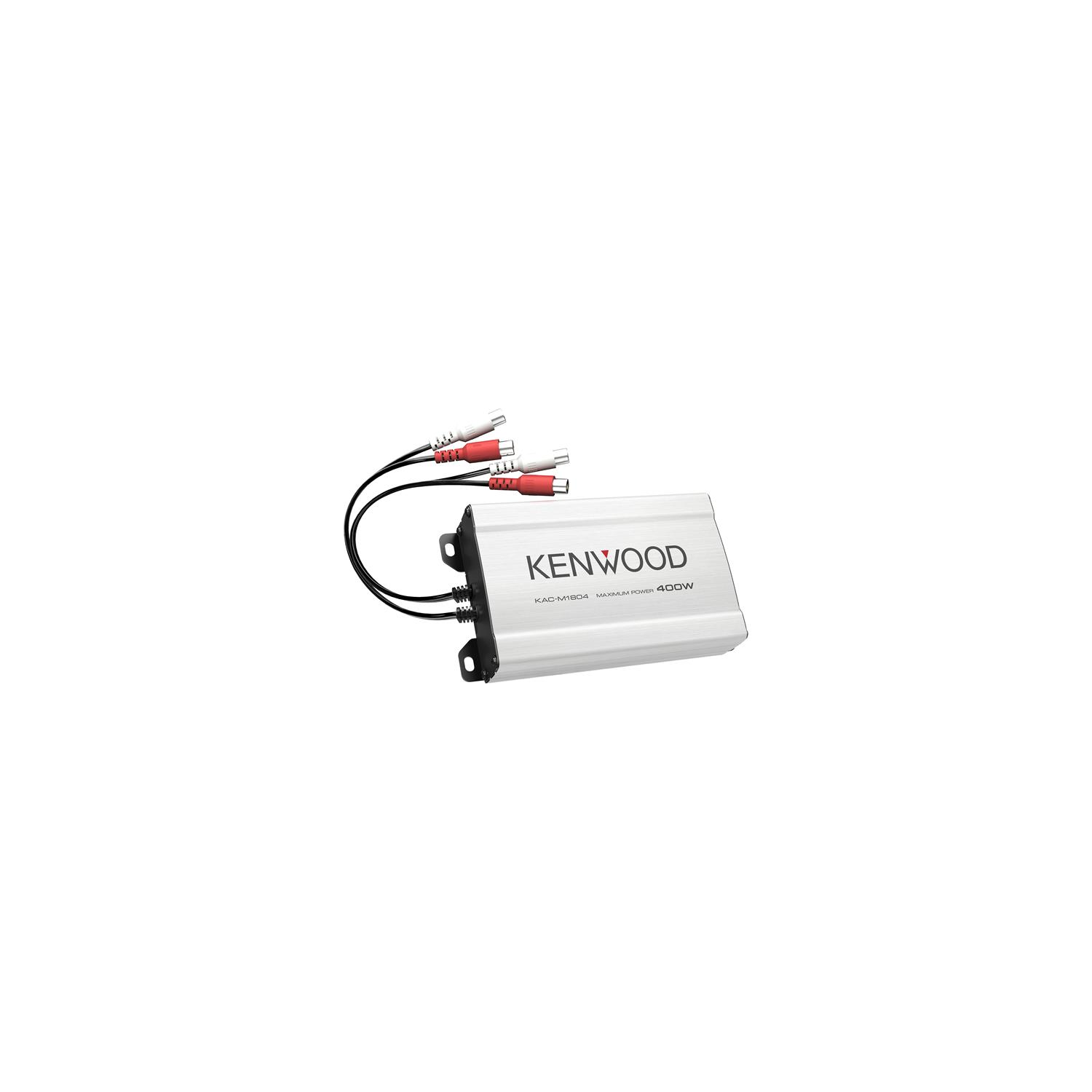 Kenwood KAC-M1804 Compact 4-channel amplifier — 45 watts RMS x 4 at 4 Ohms