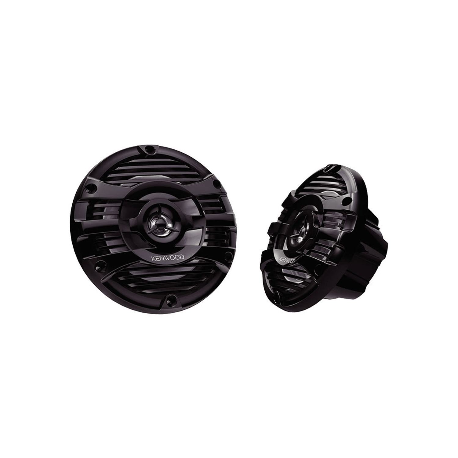 Kenwood KFC-1653MRB Haut-Parleurs Coaxiaux à 2 Voies Marine / MotorSport avec Woofers résistants à l'eau, Noir