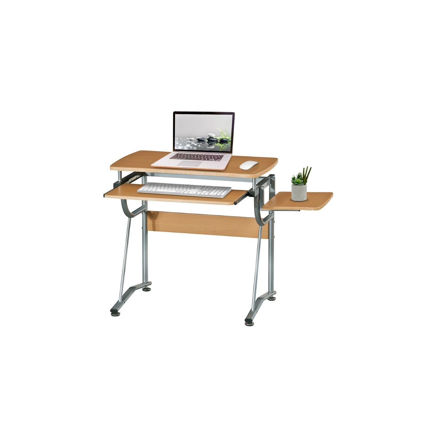 TECHNI MOBILI Cassandra Wood Comptuer Desk in Cherry