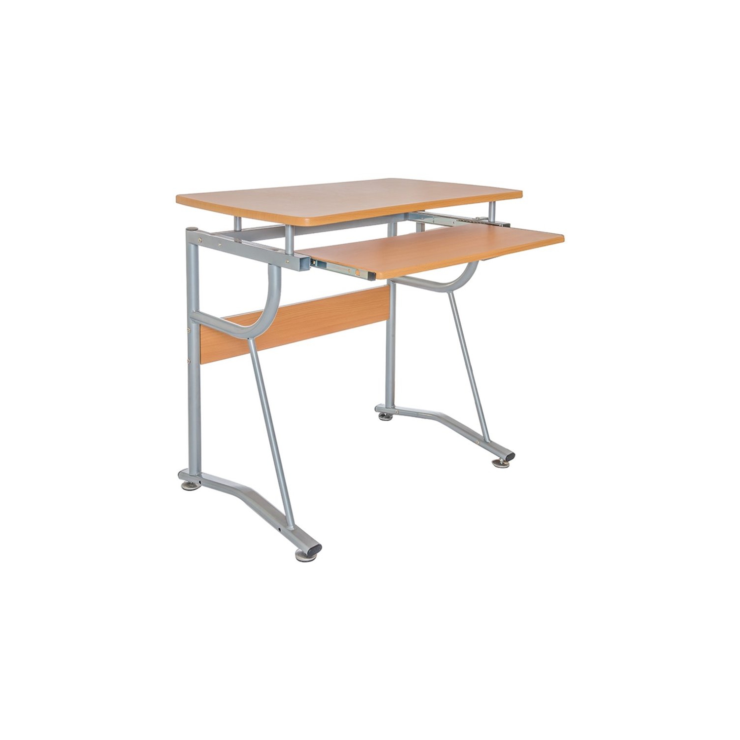 TECHNI MOBILI Cassandra Wood Comptuer Desk in Cherry