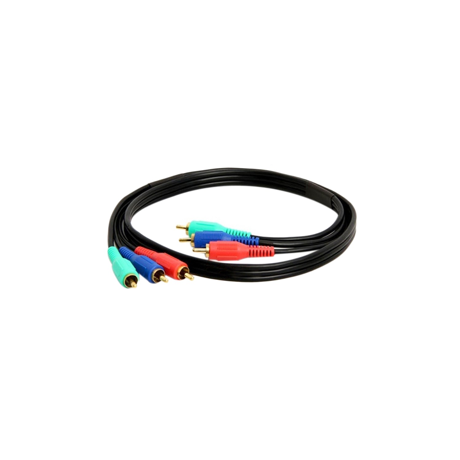 Component Video Cable 3-RCA Gold Hdtv Rgb Ypbpr - 3 Ft