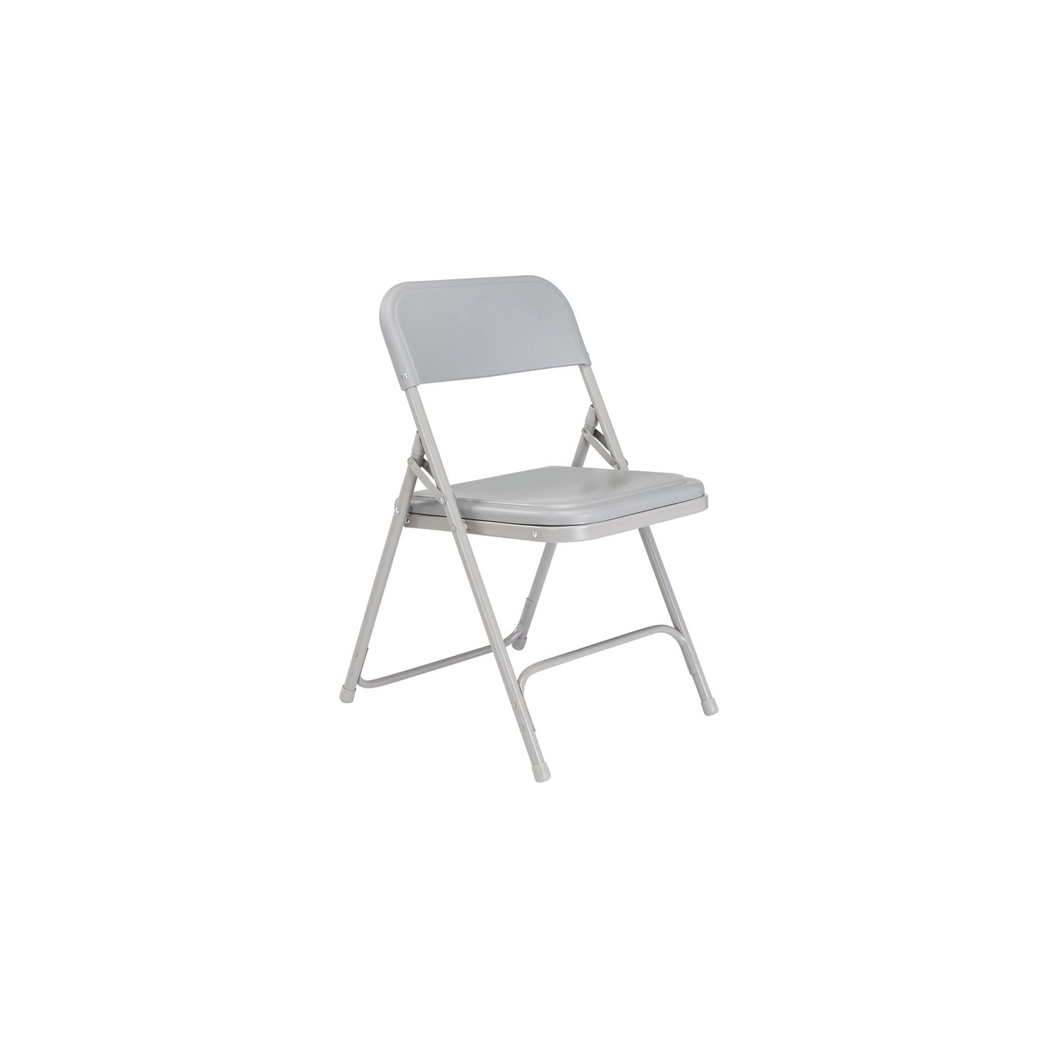Premium Lightweight Plastic Folding Chair Grey - 4 Pack