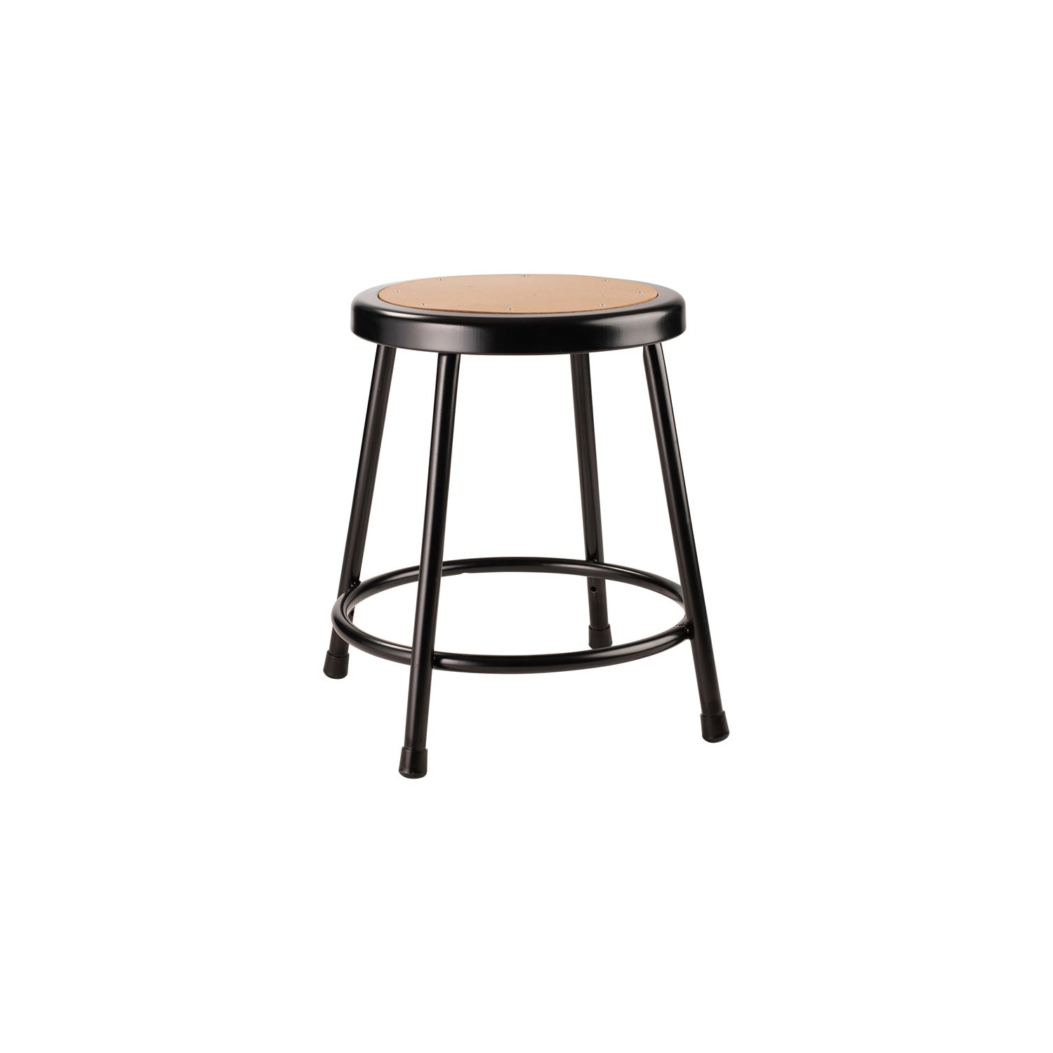 18" Black Stool with Hardboard Seat