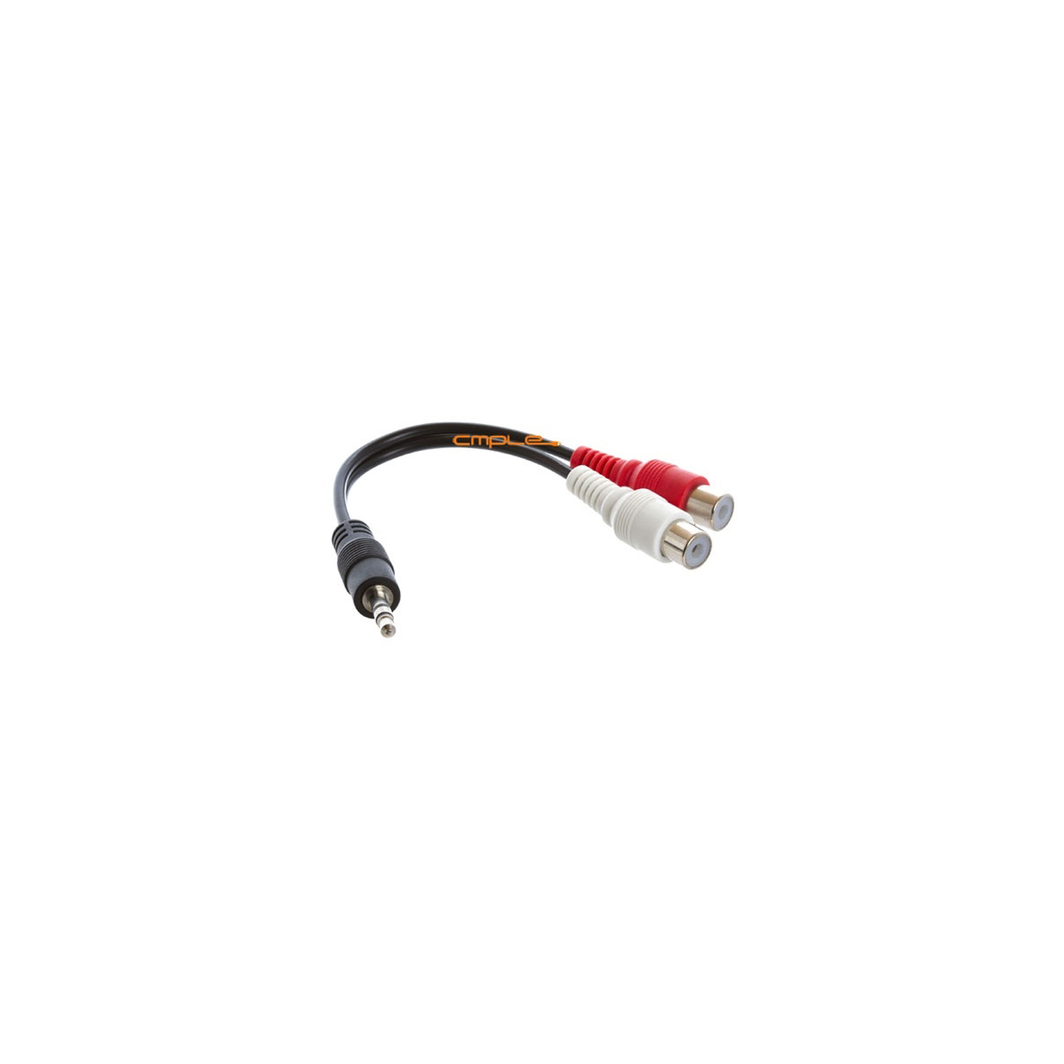 3.5mm Mini Plug to 2 RCA Female Audio Stereo Adapter 6 inch