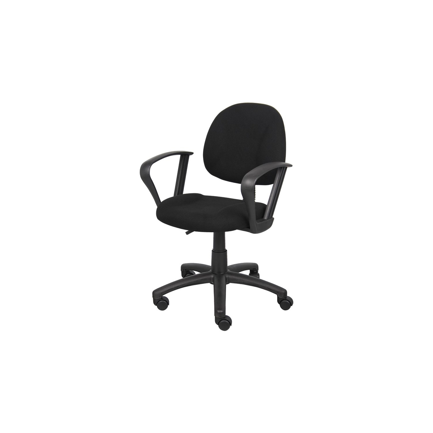 Boss Office Products Boss Black Deluxe Posture Chair W/ Loop Arms