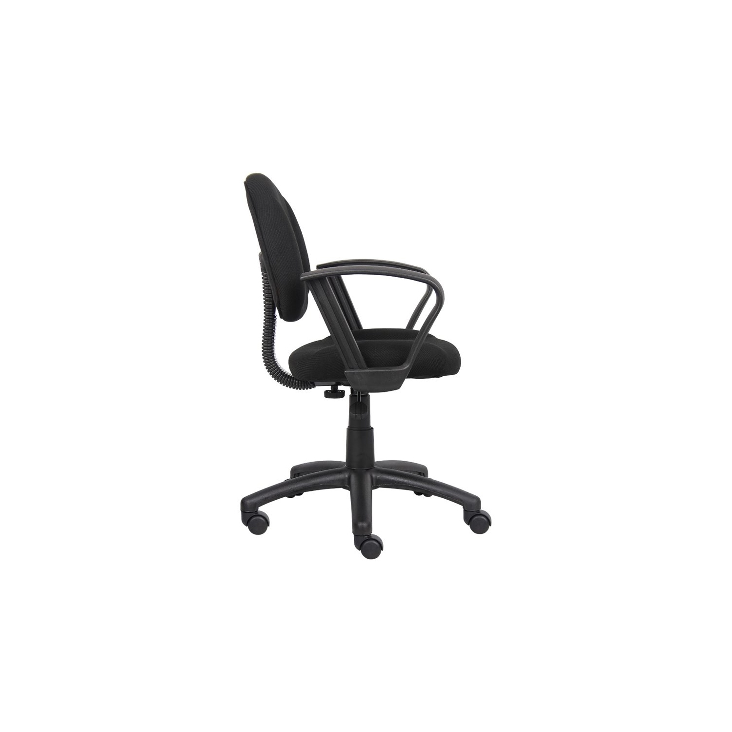 Boss Office Products Boss Black Deluxe Posture Chair W/ Loop Arms